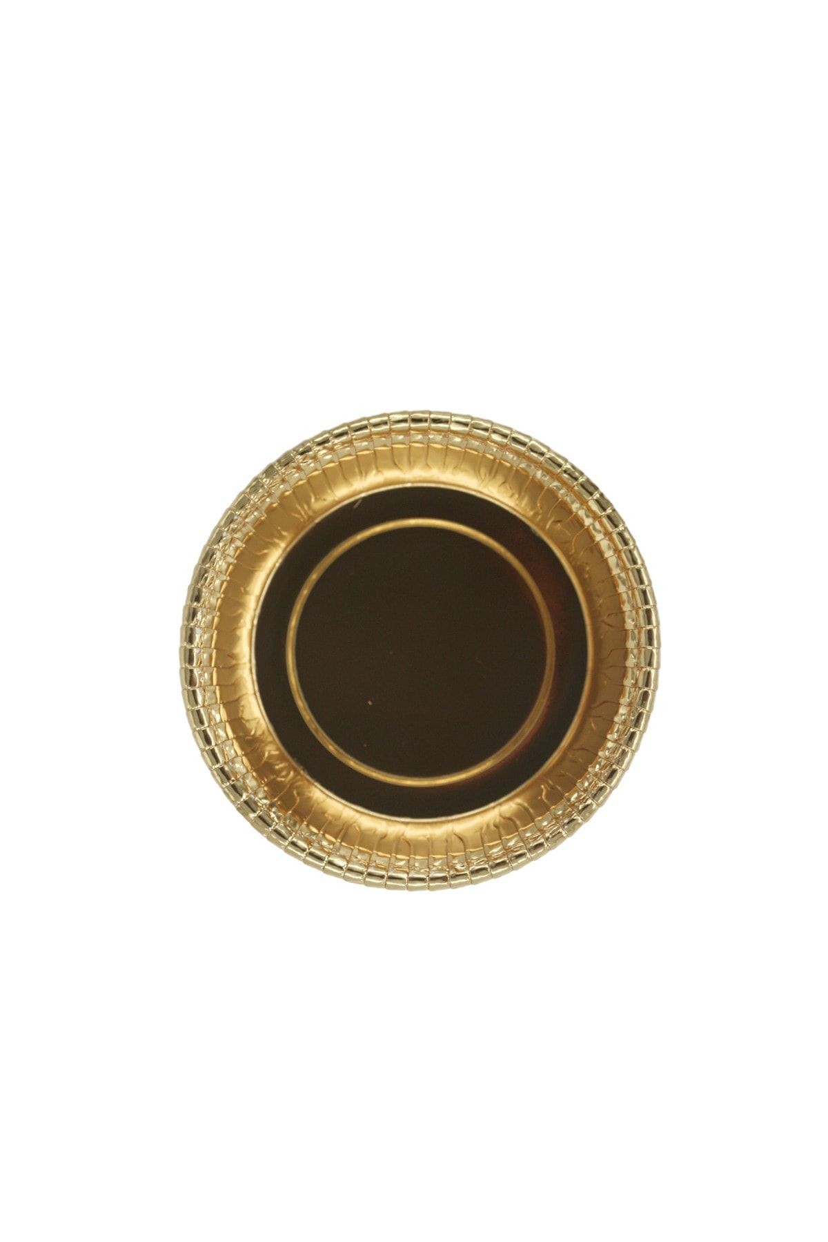 Premium Tatlı ve Aşure Kasesi Siyah Desenli Gold 6 Adet 250 ml