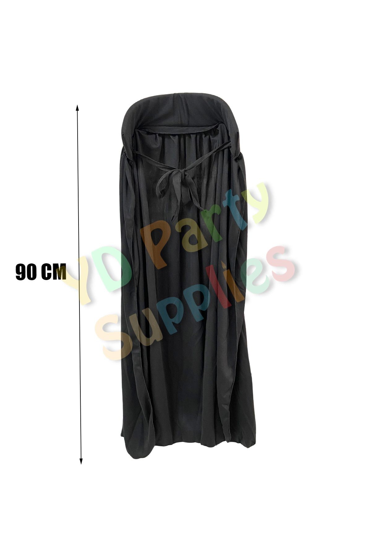Halloween Siyah Yakalı Pelerin 90 cm