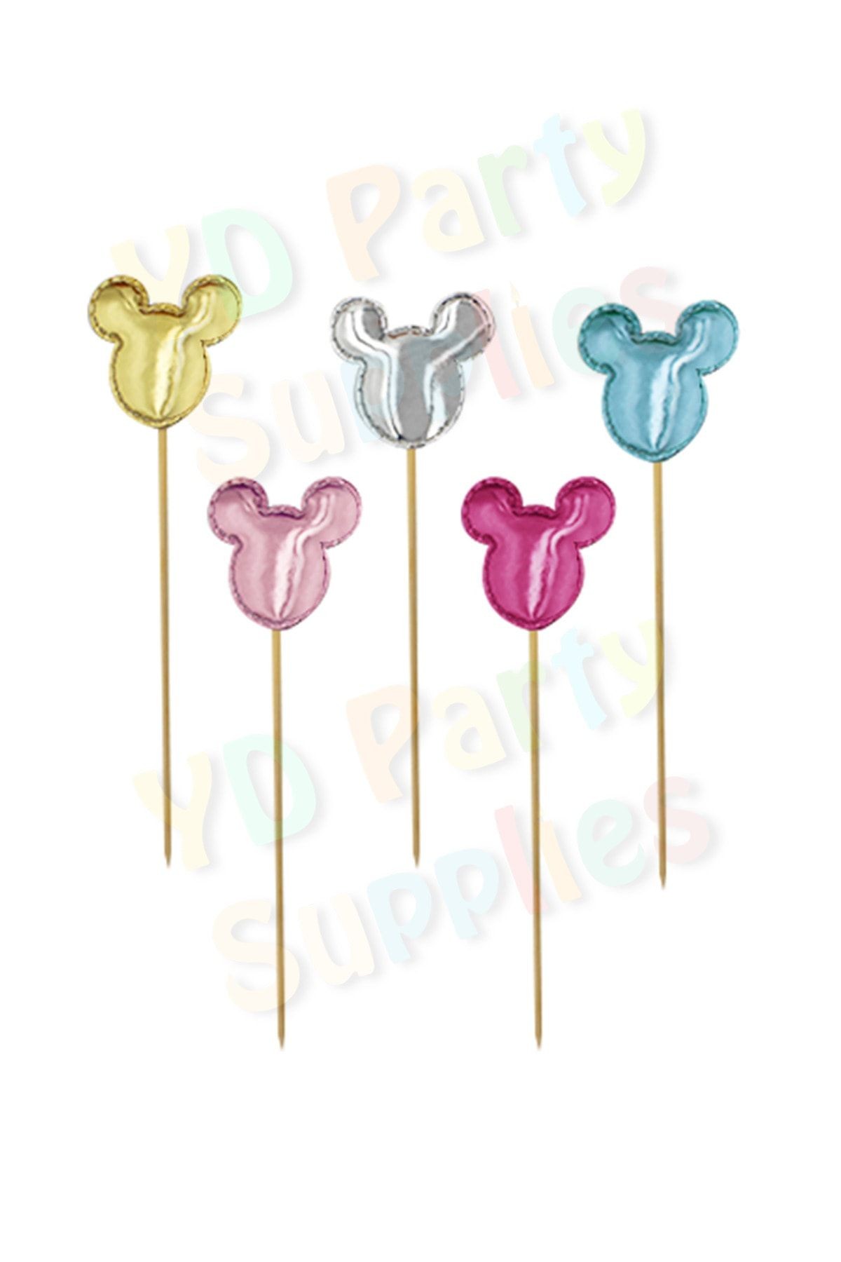 Minnie Mouse Pasta Süsü 5 Adet 13 cm