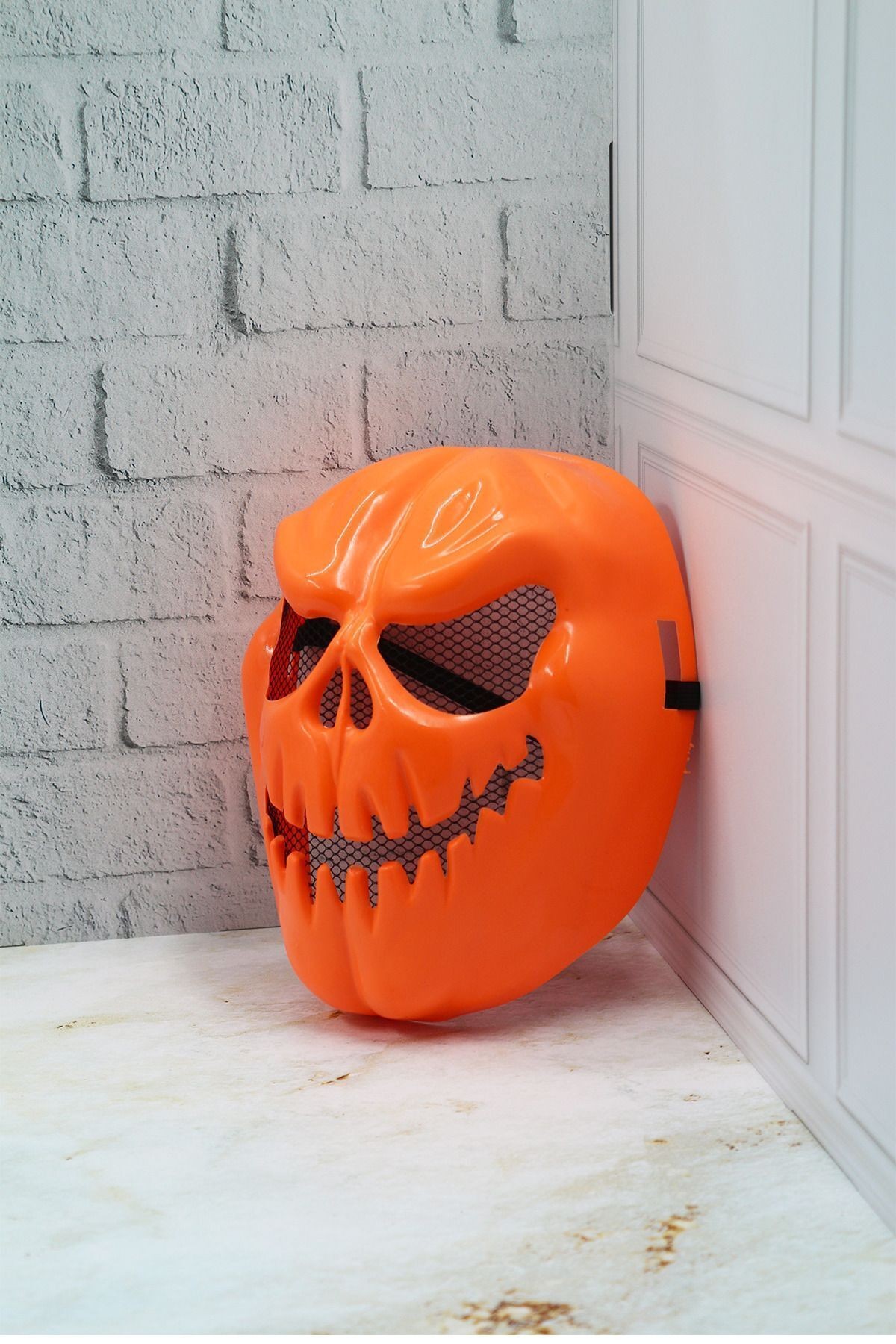 Halloween Turuncu Balkabağı Maskesi