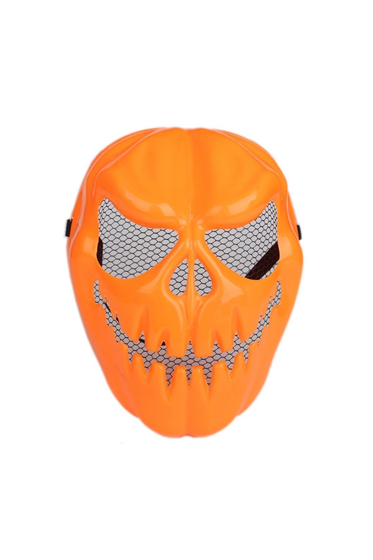 Halloween Turuncu Balkabağı Maskesi