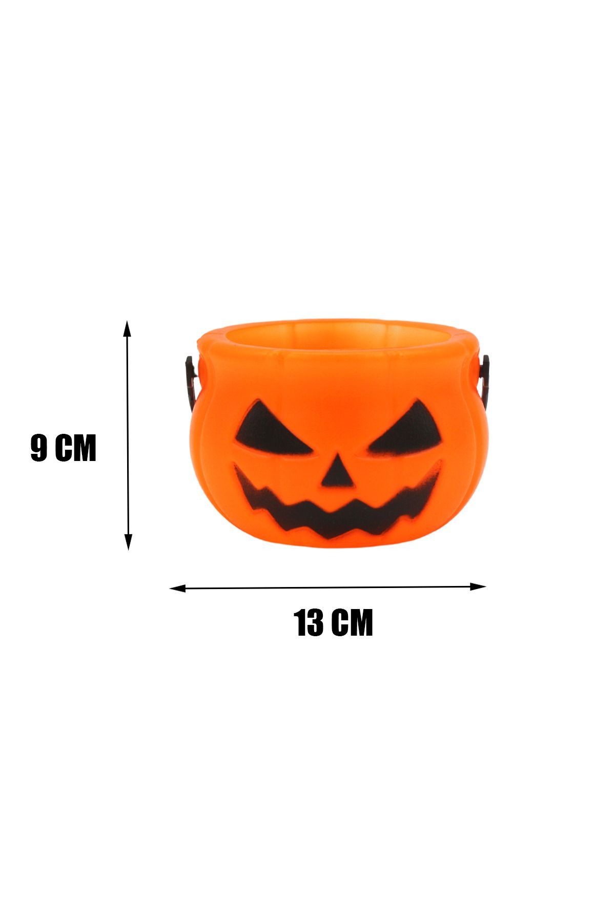 Halloween Plastik Şeker Kovası 5 li Set