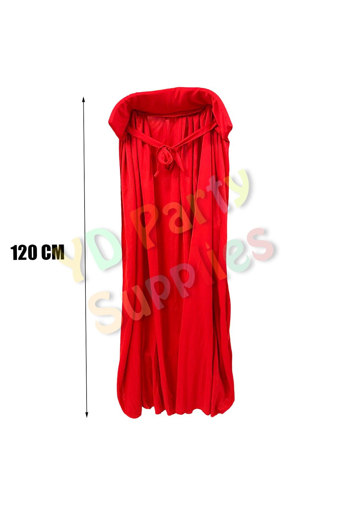 Halloween Kırmızı Yakalı Pelerin 120 cm