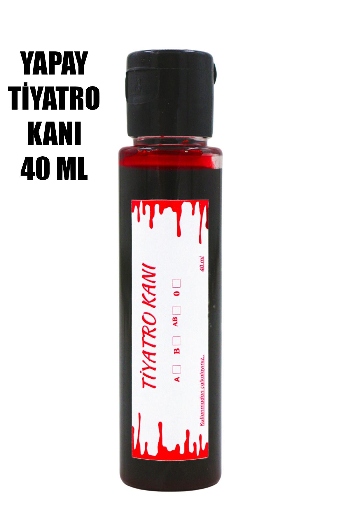 Yapay Tiyatro Kanı Yoğun Kıvamlı 40 ML Cadılar Bayramı Aksesuarı Halloween Fake Blood