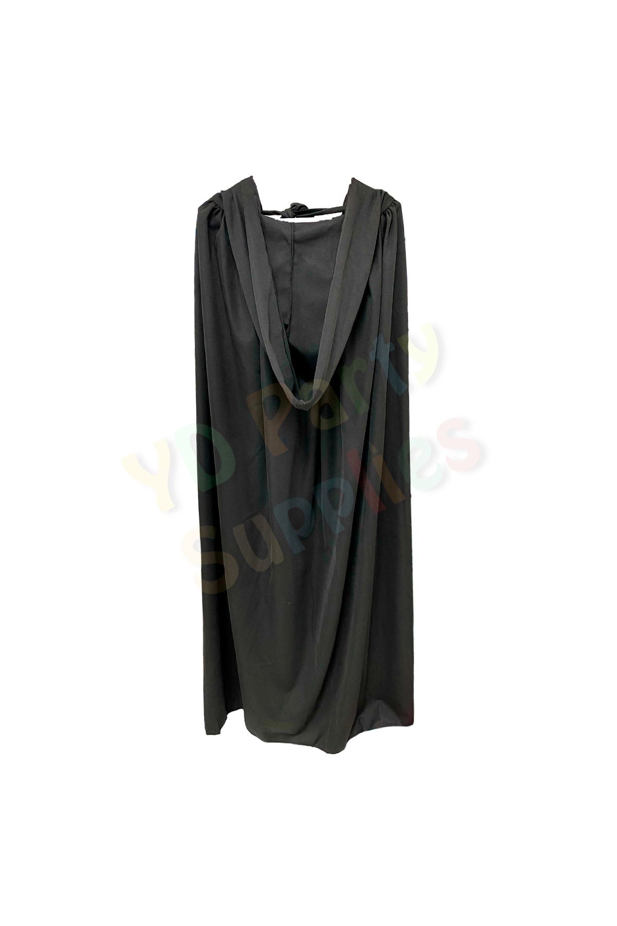Halloween Siyah Kapşonlu Pelerin 90 cm