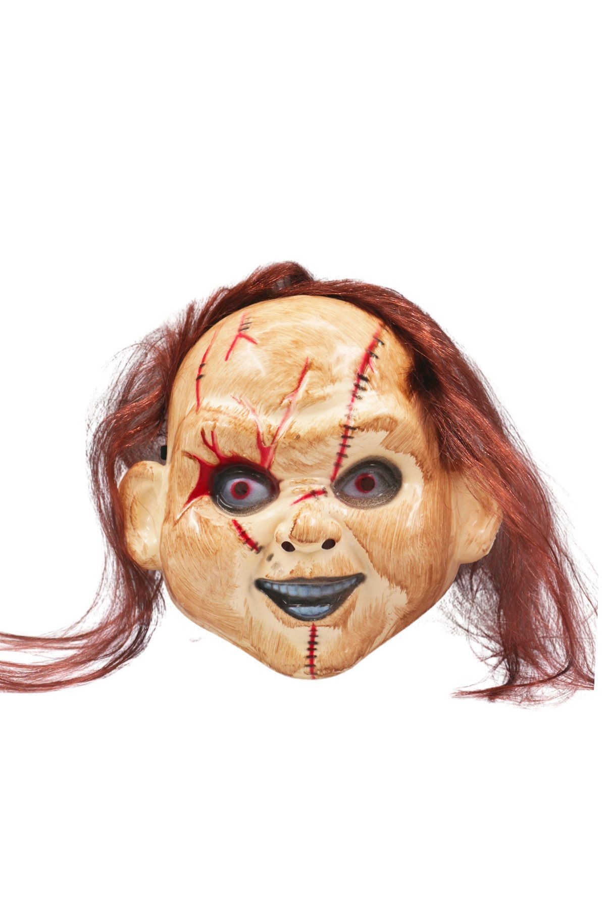 Saçlı Chucky Korku Maskesi