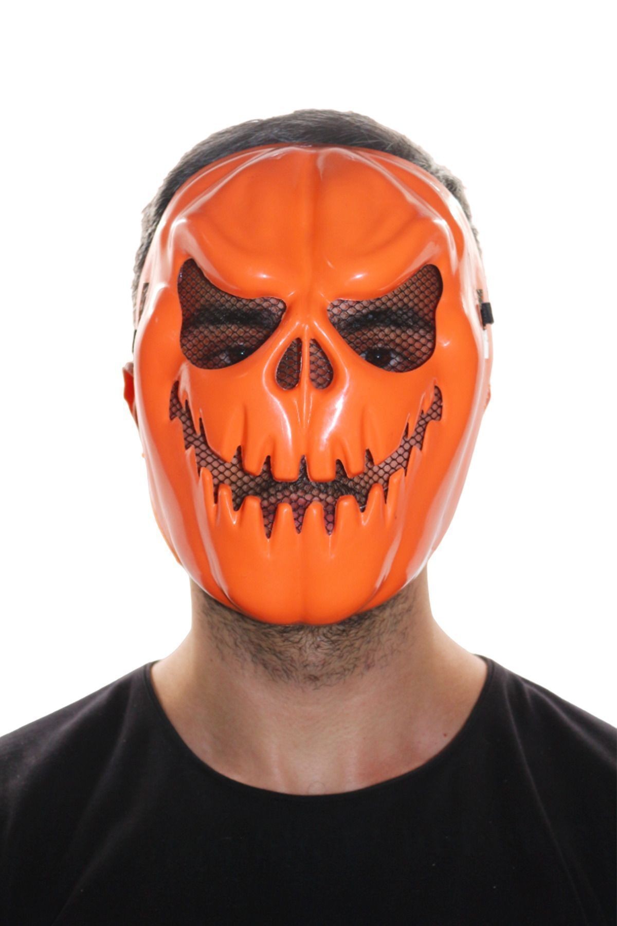 Halloween Turuncu Balkabağı Maskesi