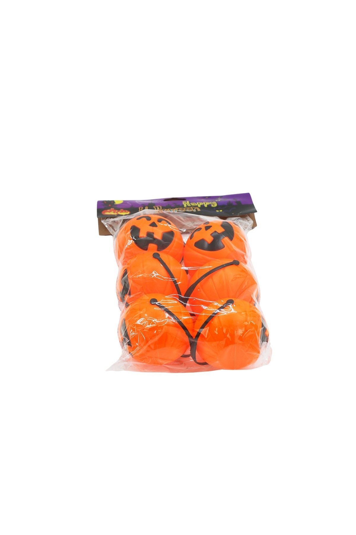 Halloween Balkabağı Mumluk 6 cm 6 adet
