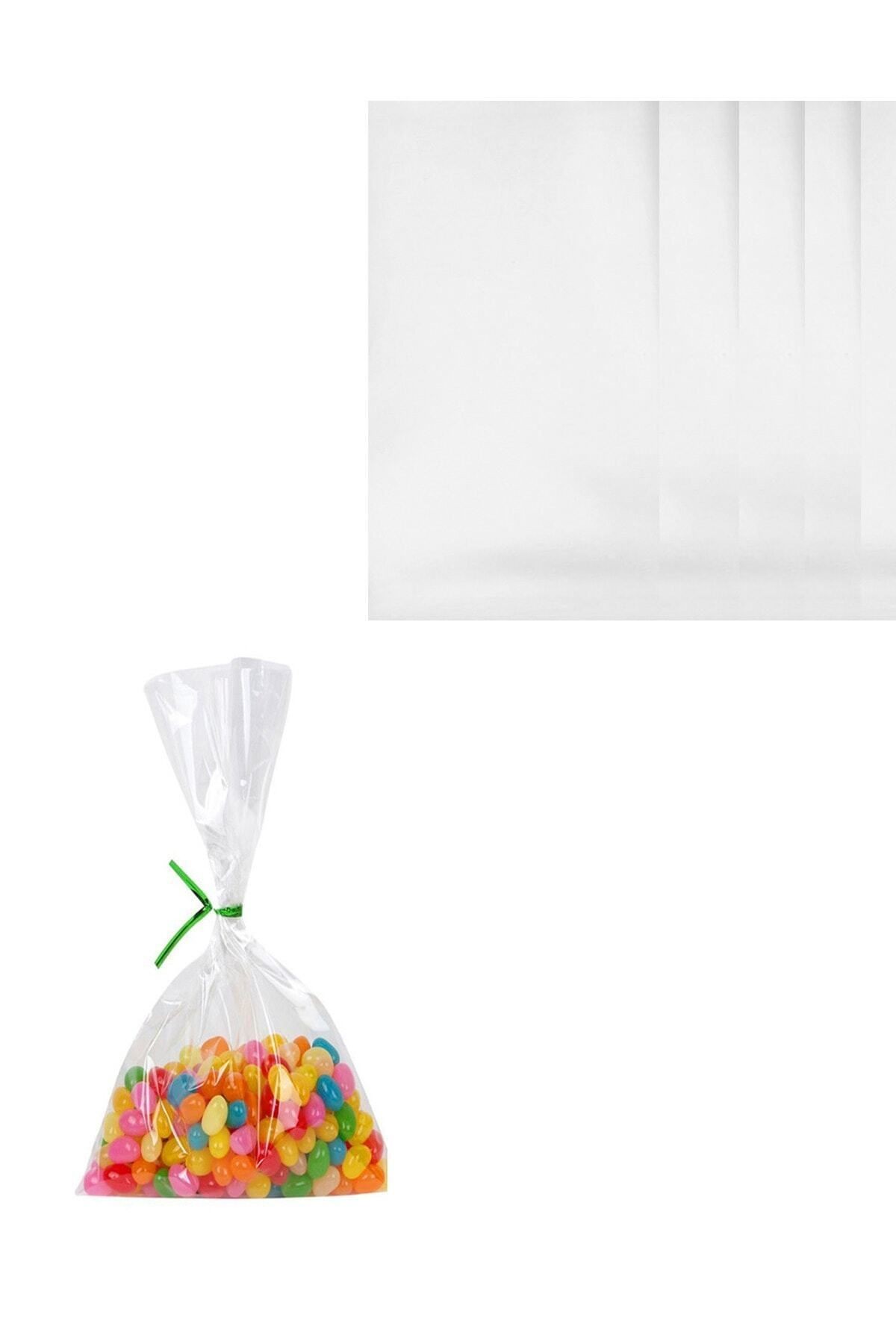 Kurabiye Ve Şekerleme Poşeti Gıda Jelatini 13x22 Cm 100 gr Takribi 50 Adet