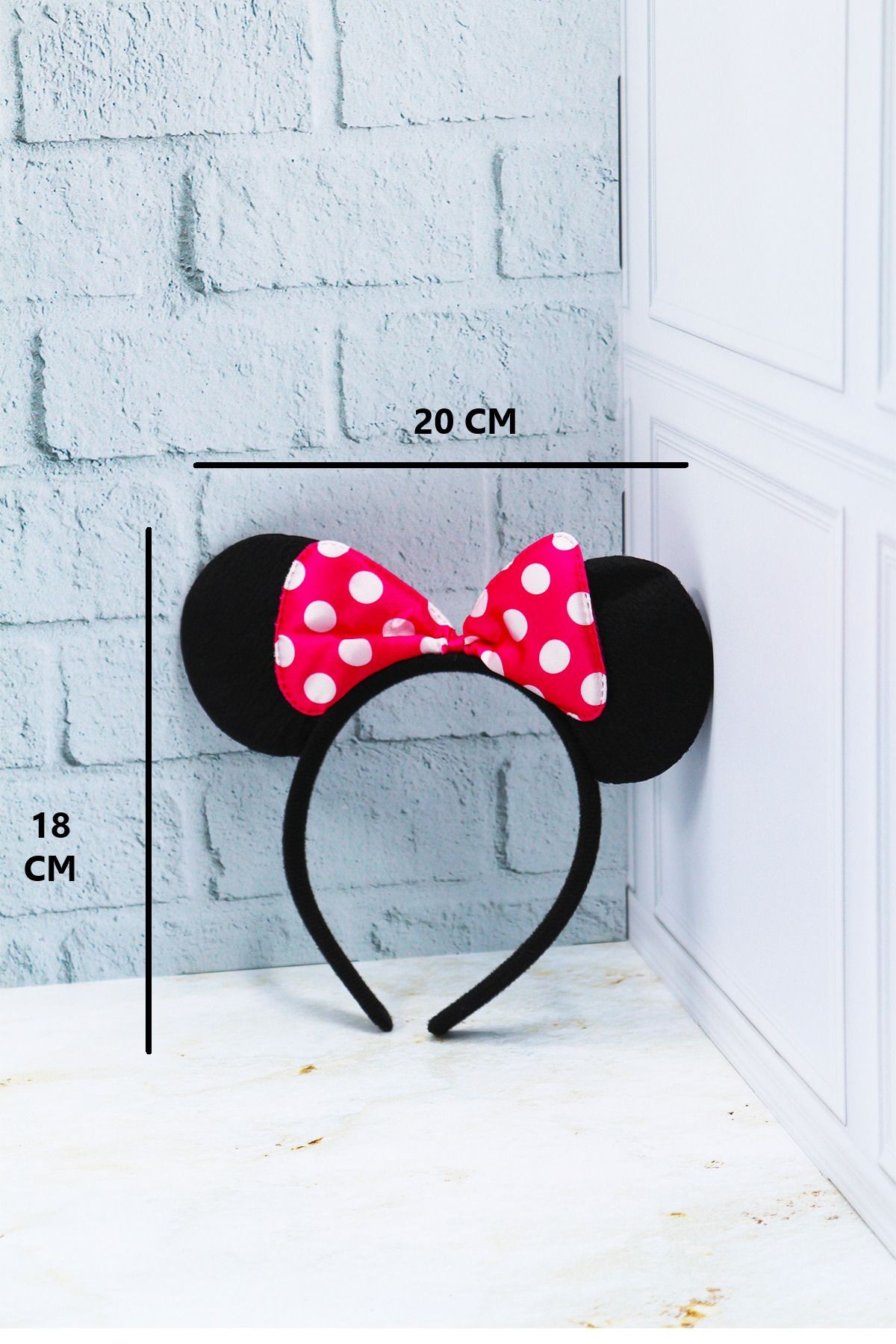 Minnie Mouse Pembe Fiyonklu Taç
