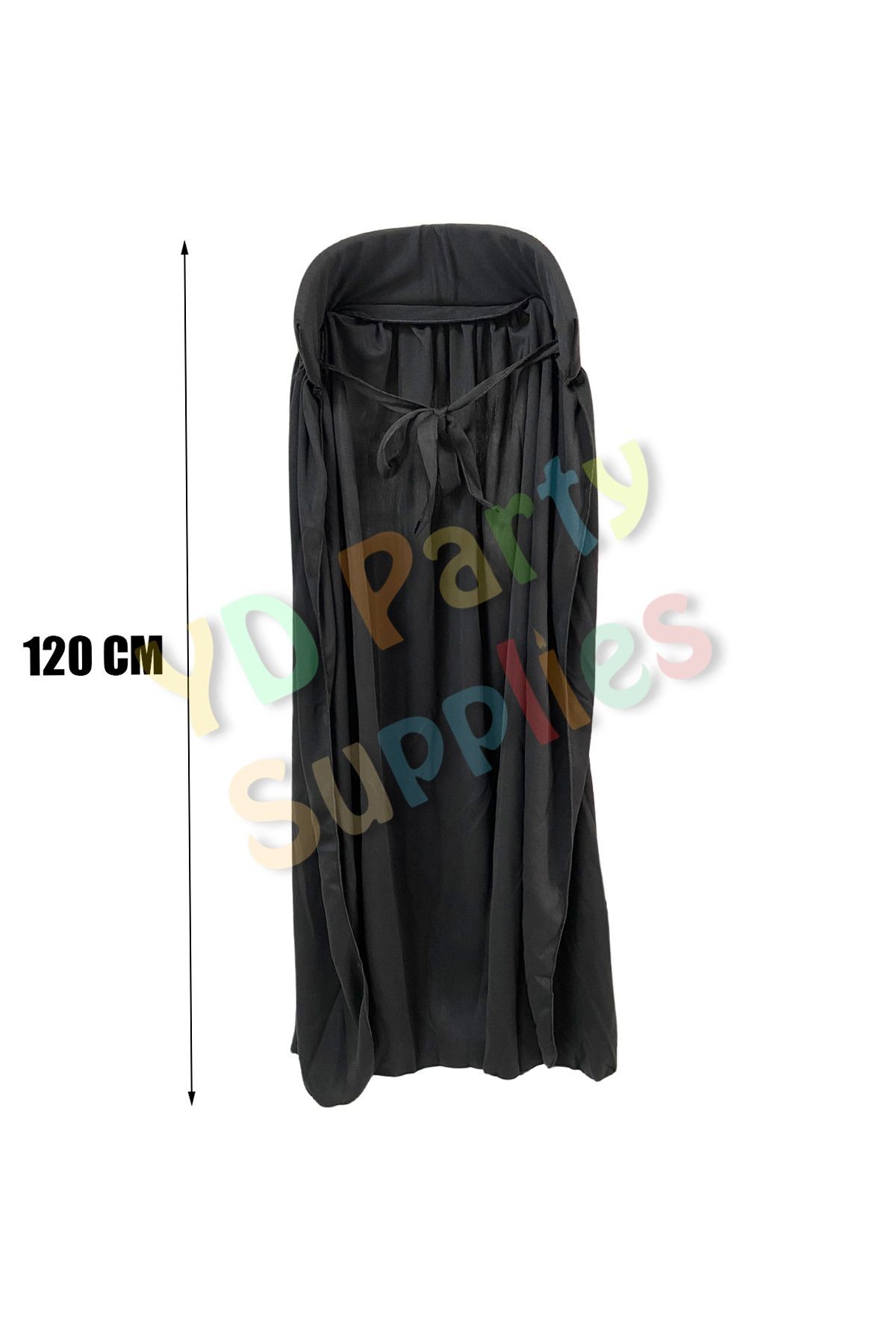 Halloween Siyah Yakalı Pelerin 120 cm