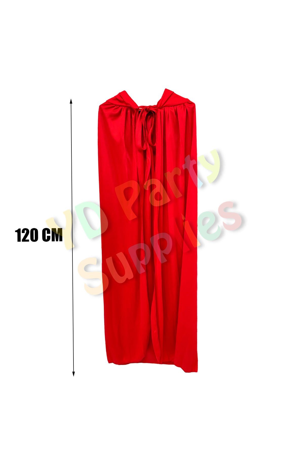 Halloween Kırmızı Kapşonlu Pelerin 120 cm