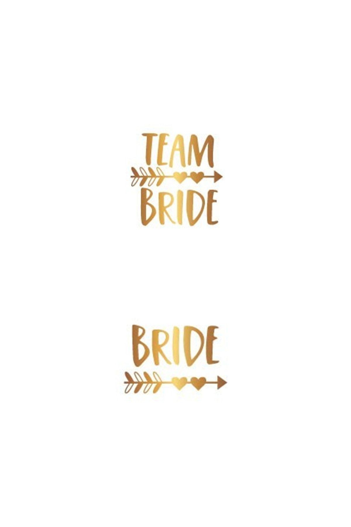 Bride To Be Geçiçi Dövme Seti Gold 2 Adet Bride 10 Adet Team Bride Toplam 12 Adet