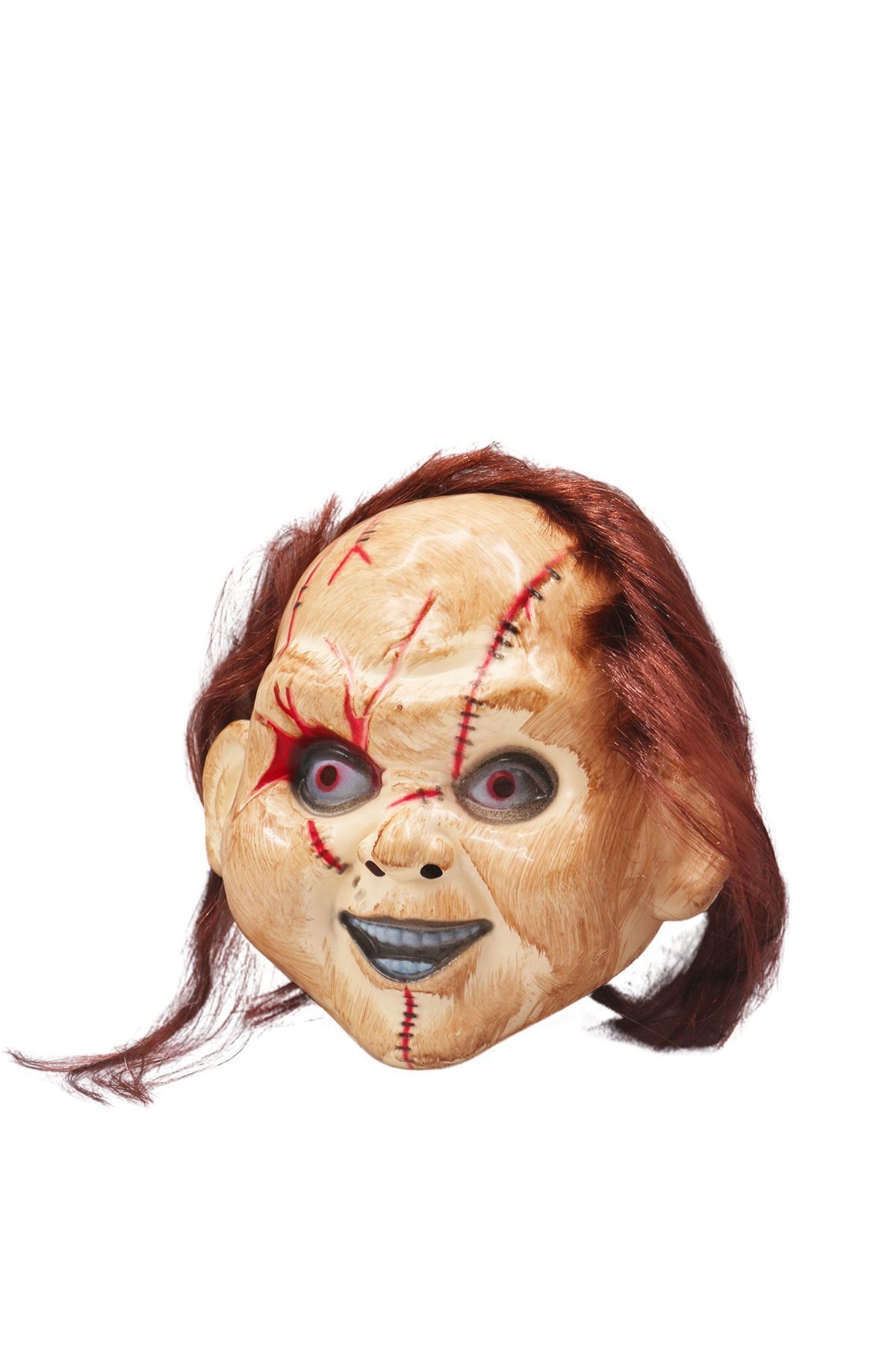 Saçlı Chucky Korku Maskesi