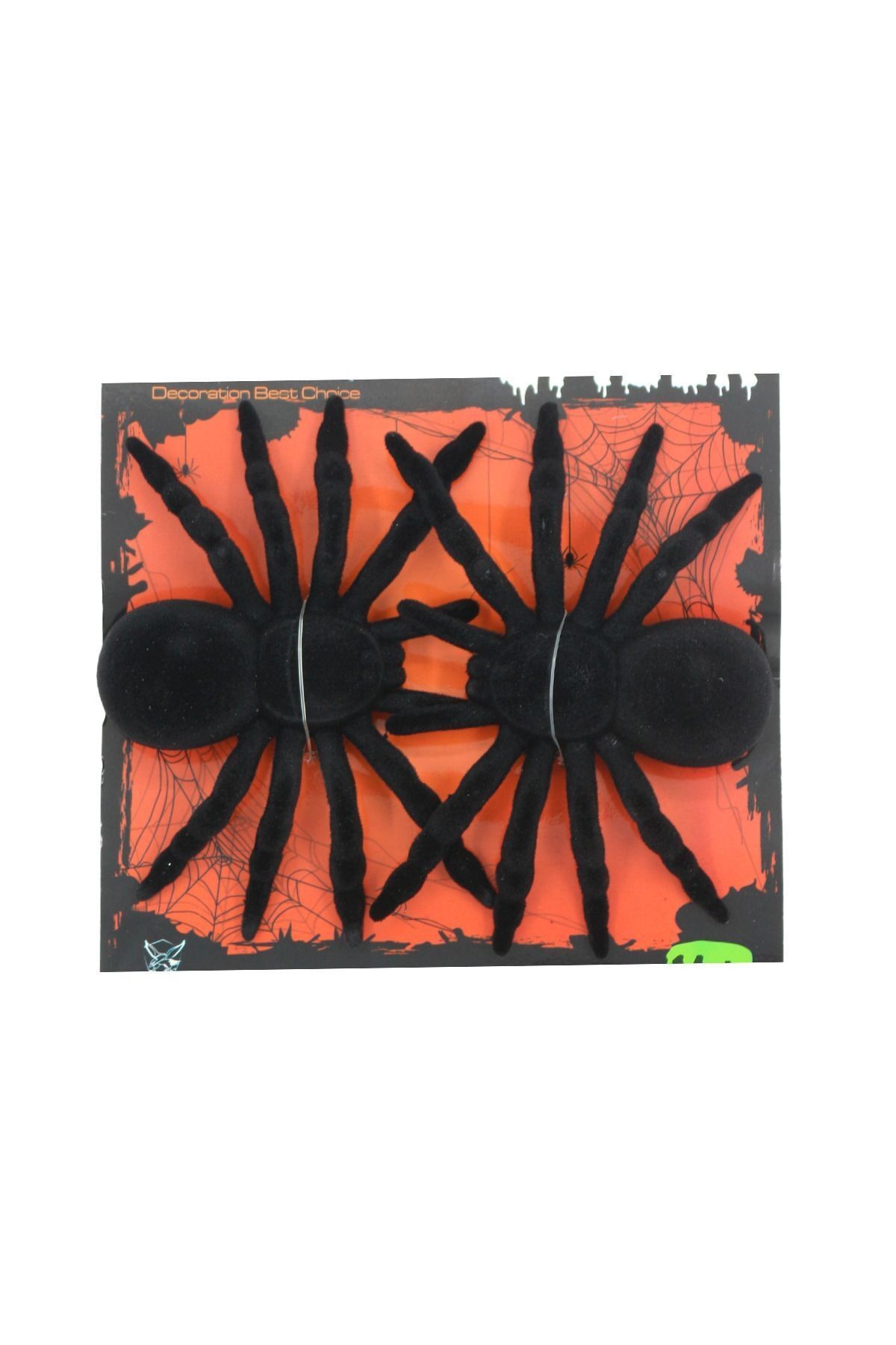 Halloween Siyah Örümcek Tarantula 2 Adet 10x15 cm