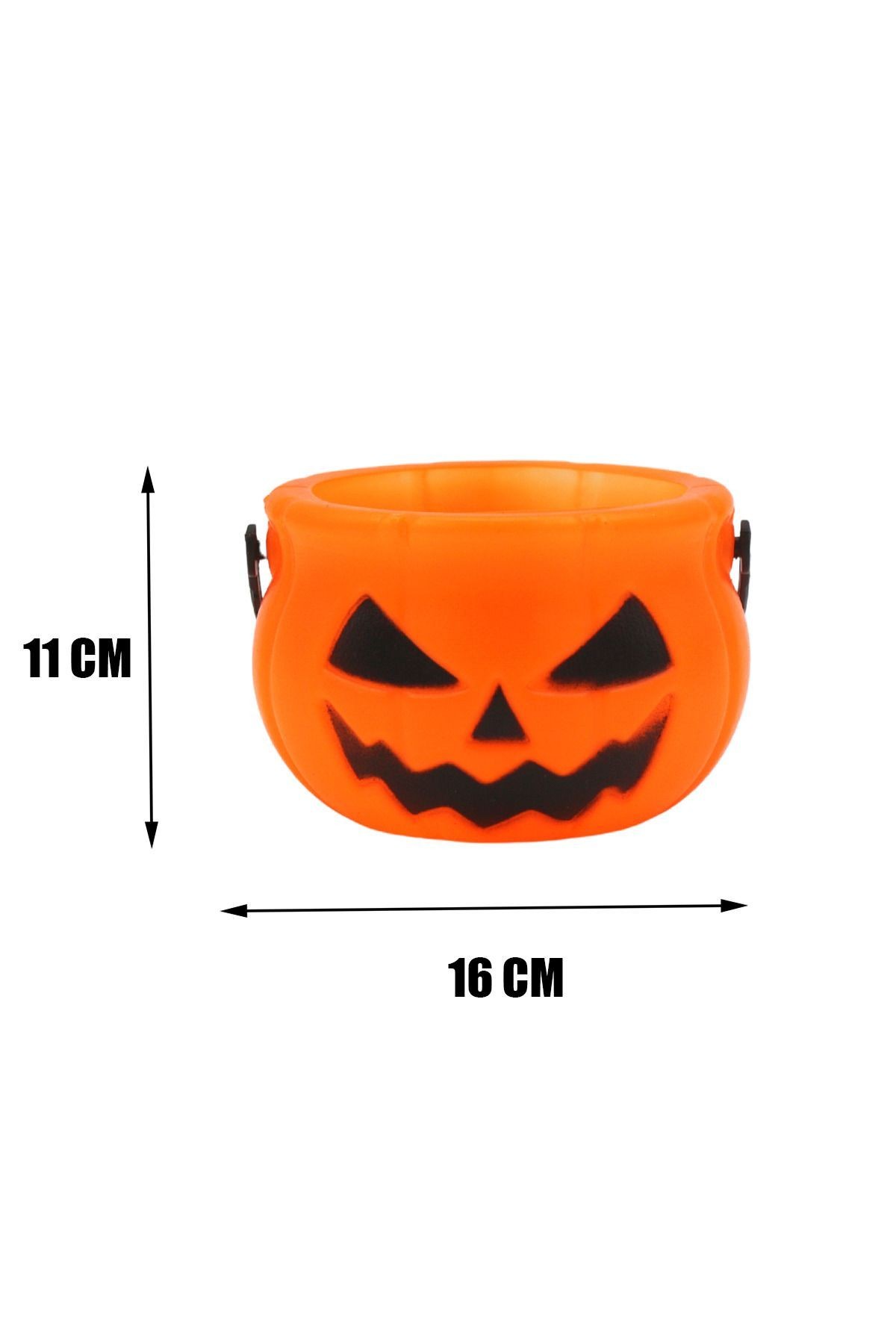 Halloween Plastik Şeker Kovası 5 li Set