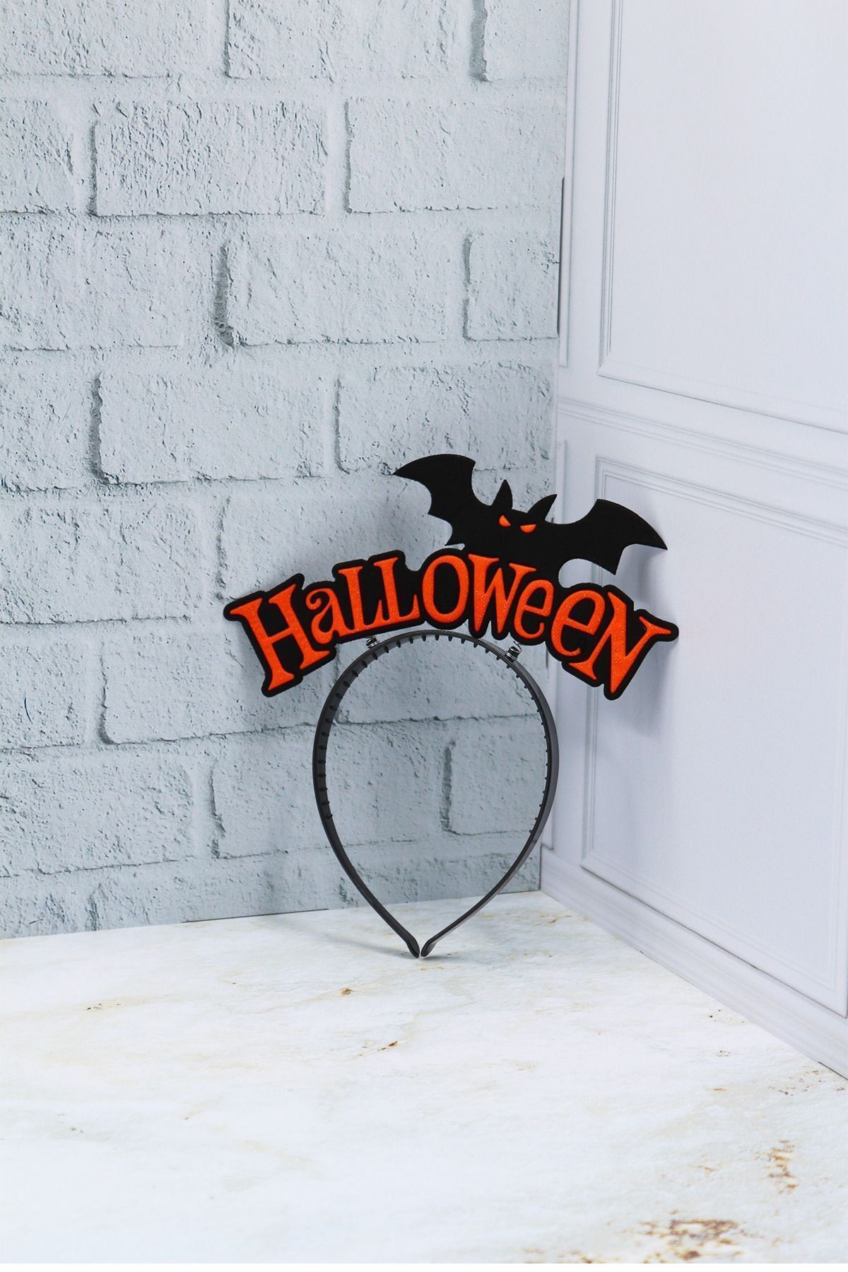 Halloween Temalı Parti Tacı Yarasalı Model