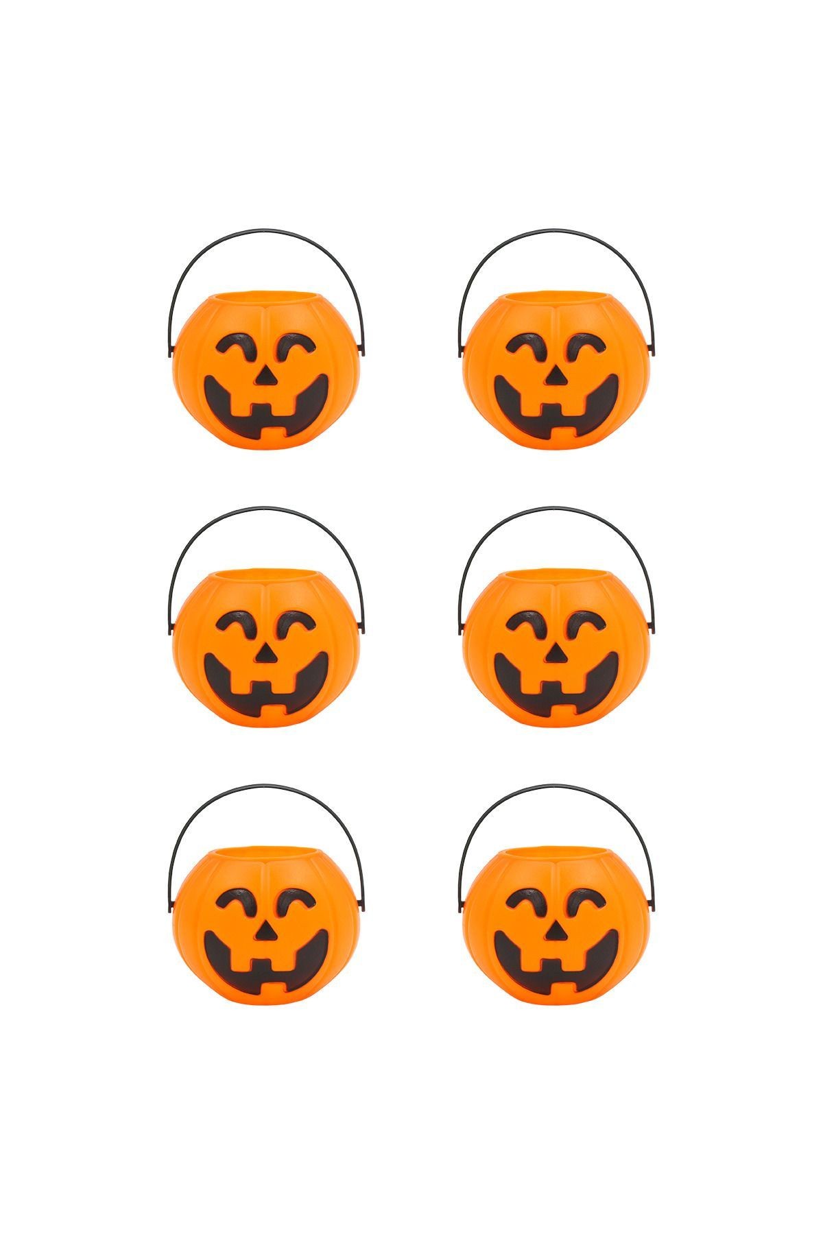 Halloween Balkabağı Mumluk 6 cm 6 adet