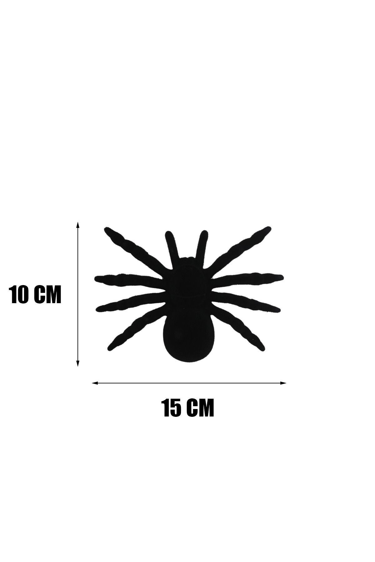 Halloween Siyah Örümcek Tarantula 2 Adet 10x15 cm