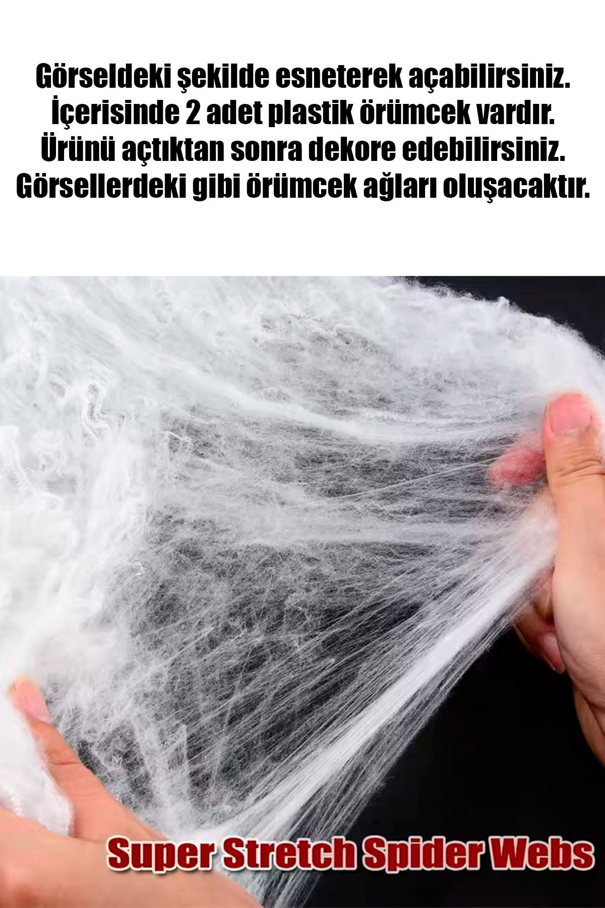 Halloween Örümcek Ağı Beyaz Elyaf 20 Gr