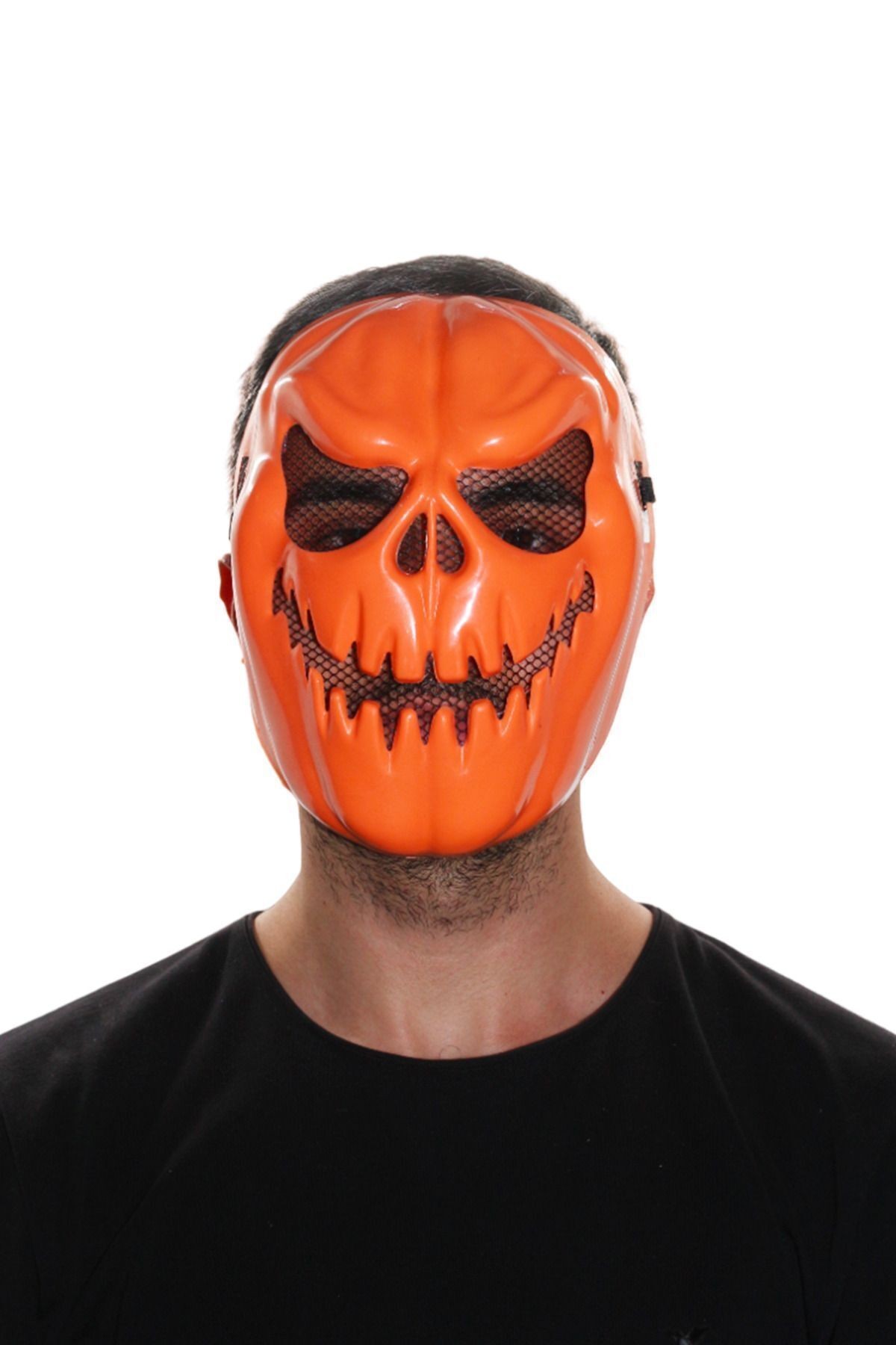 Halloween Turuncu Balkabağı Maskesi