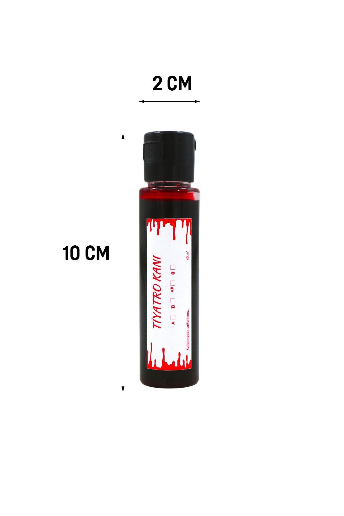 Yapay Tiyatro Kanı Yoğun Kıvamlı 40 ML 2 Adet Cadılar Bayramı Aksesuarı Halloween Fake Blood