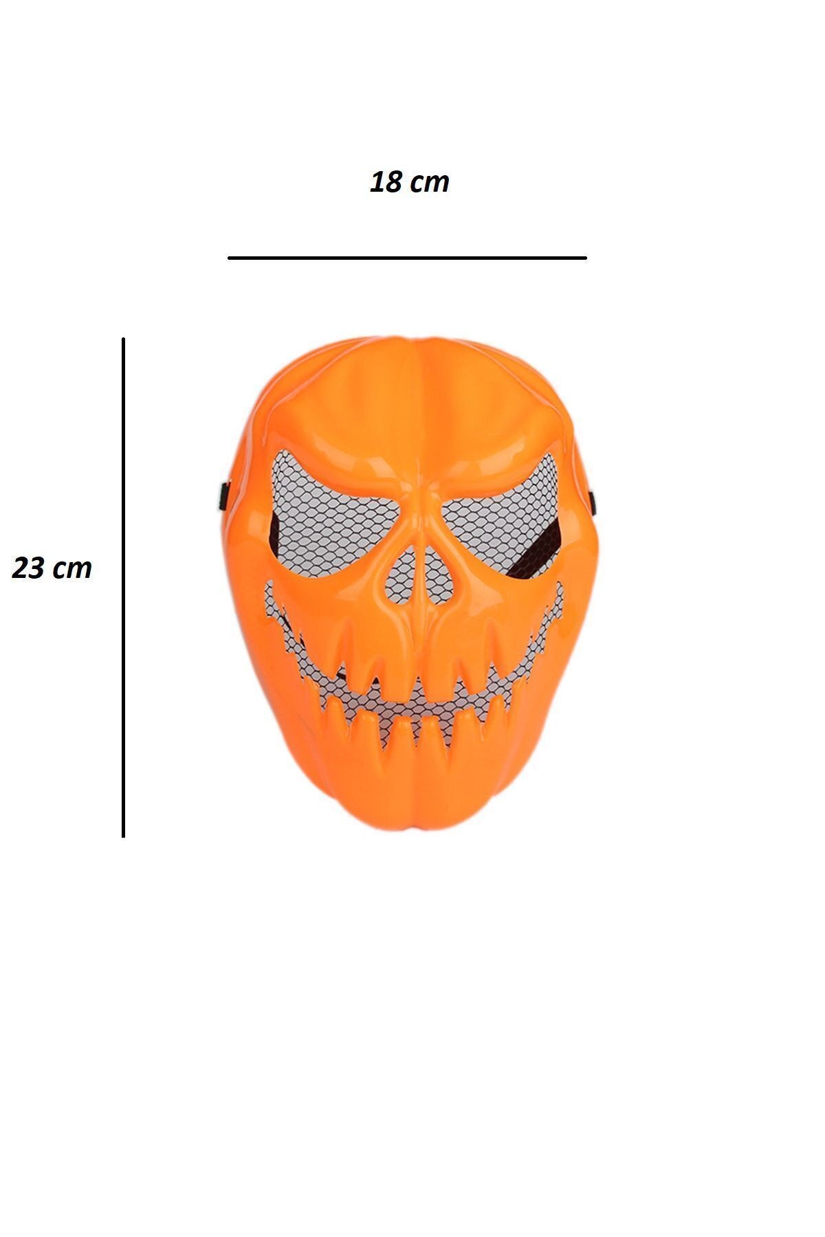 Halloween Turuncu Balkabağı Maskesi