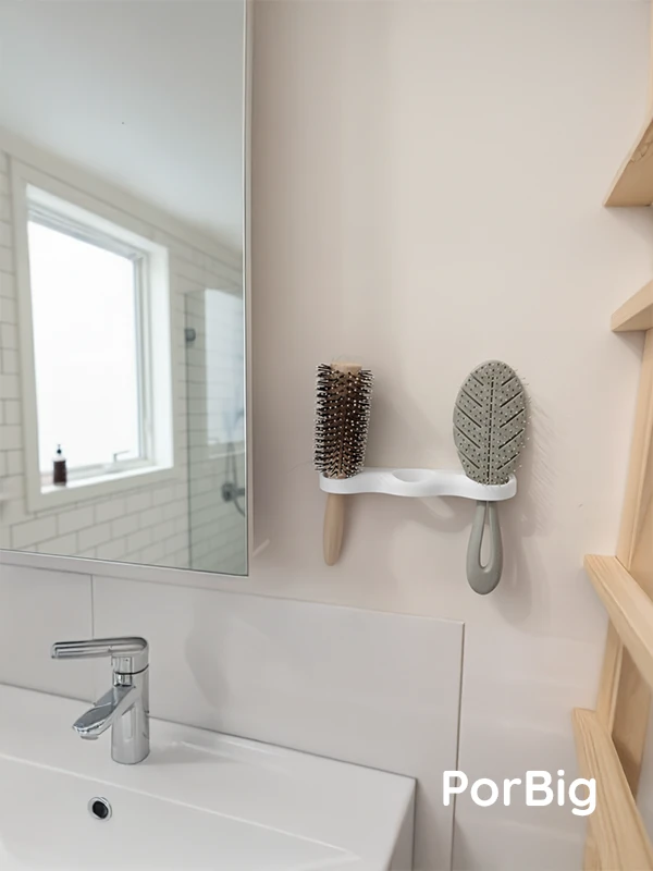 Tarak ve Fırça Tutucu | Duvar Tipi Banyo Düzenleyici Stand