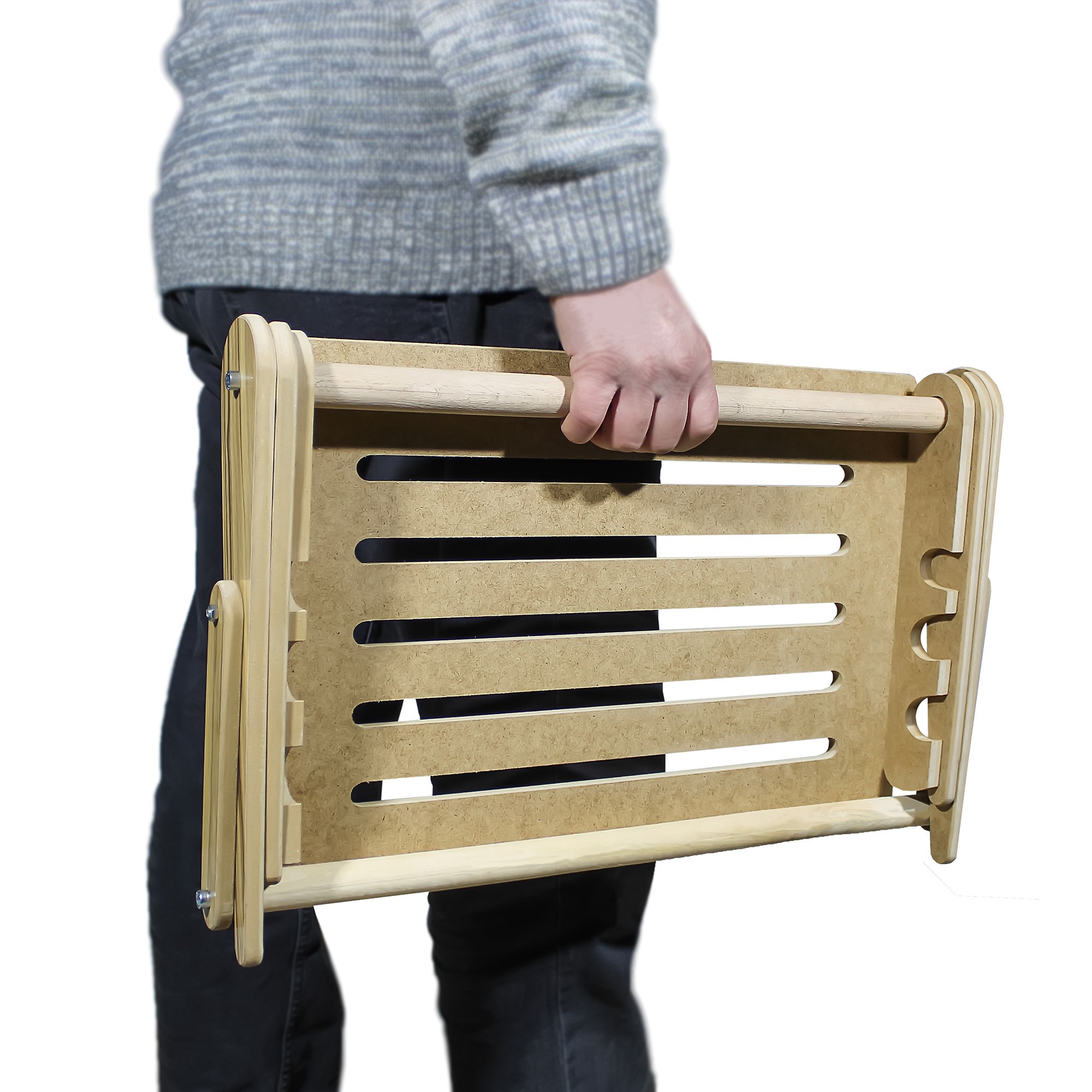  Ahşap Laptop Standı | Katlanabilir ve Taşınabilir Ergonomik Tasarım