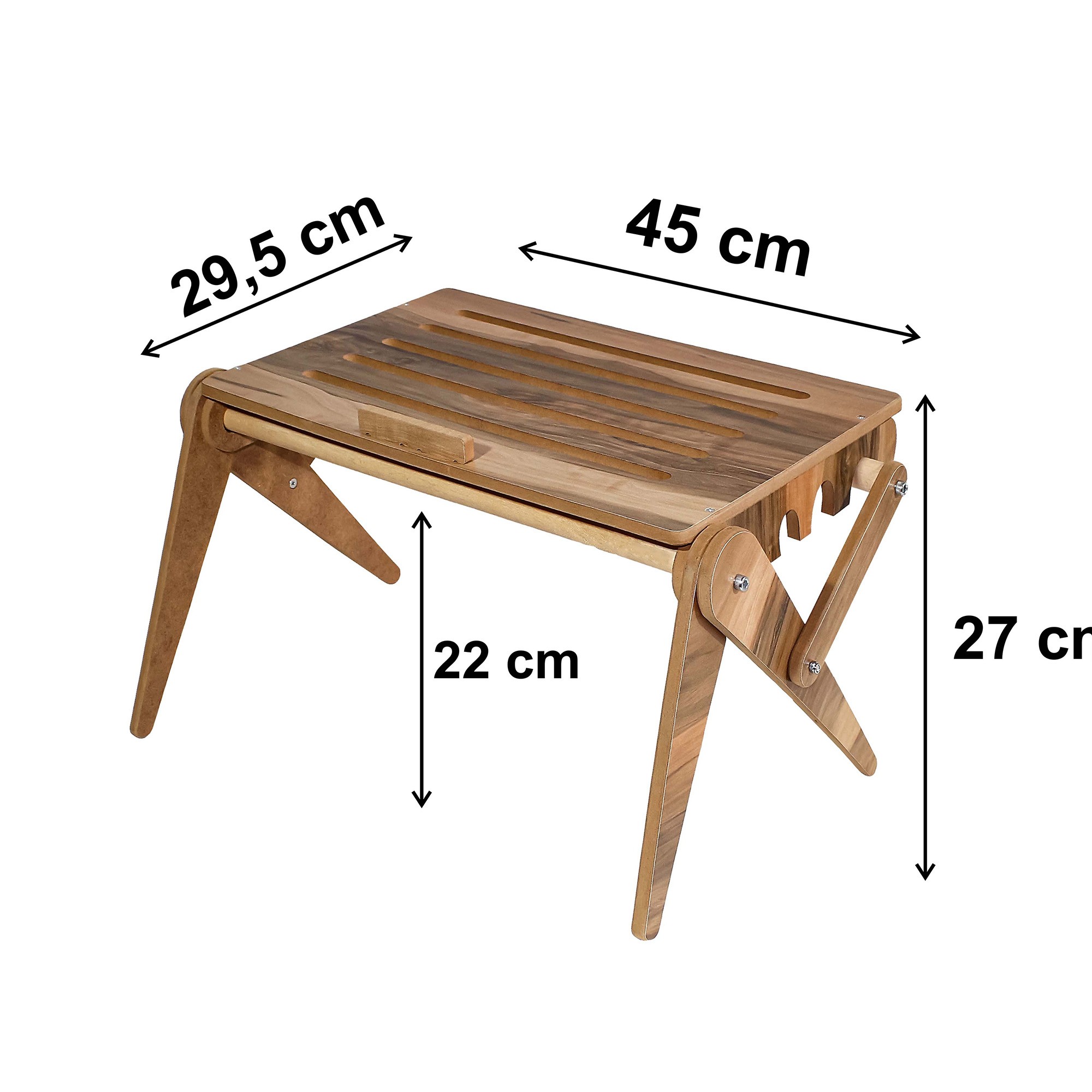  Ahşap Laptop Standı | Katlanabilir ve Taşınabilir Ergonomik Tasarım