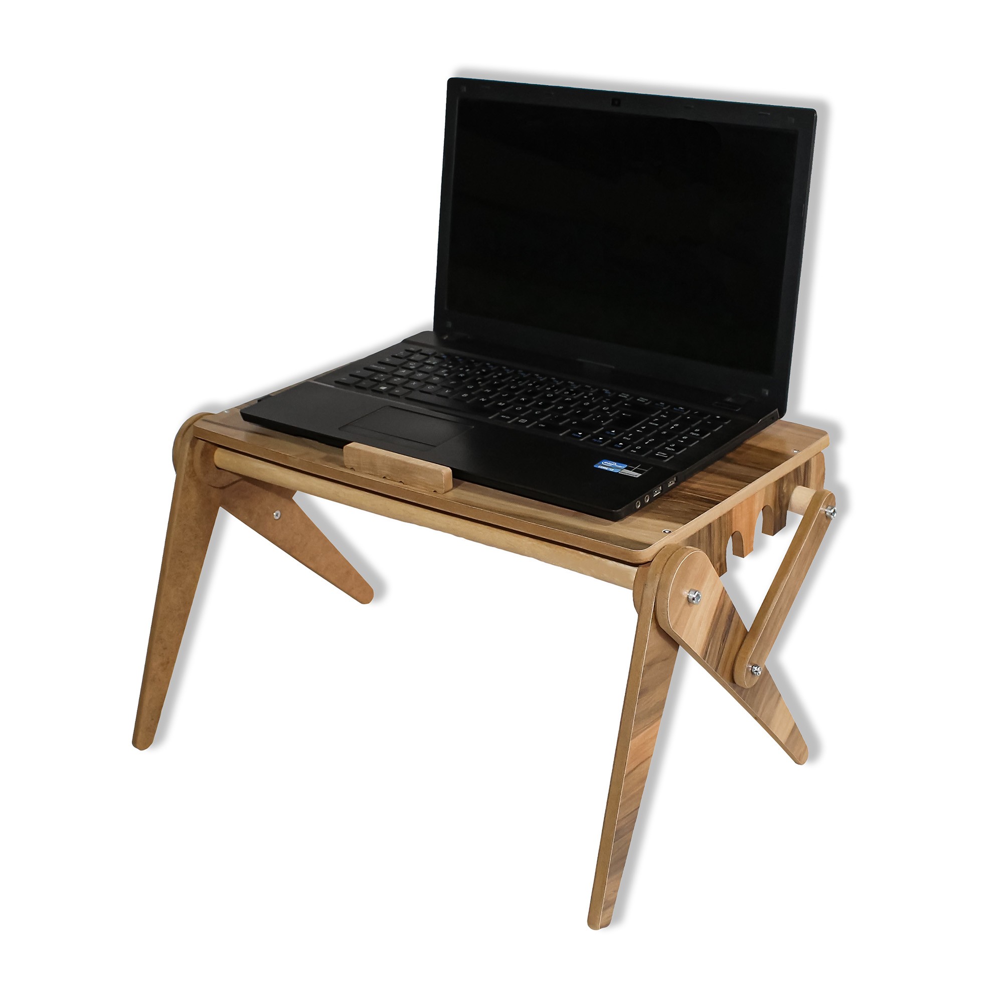 Ahşap Laptop Standı | Katlanabilir ve Taşınabilir Ergonomik Tasarım