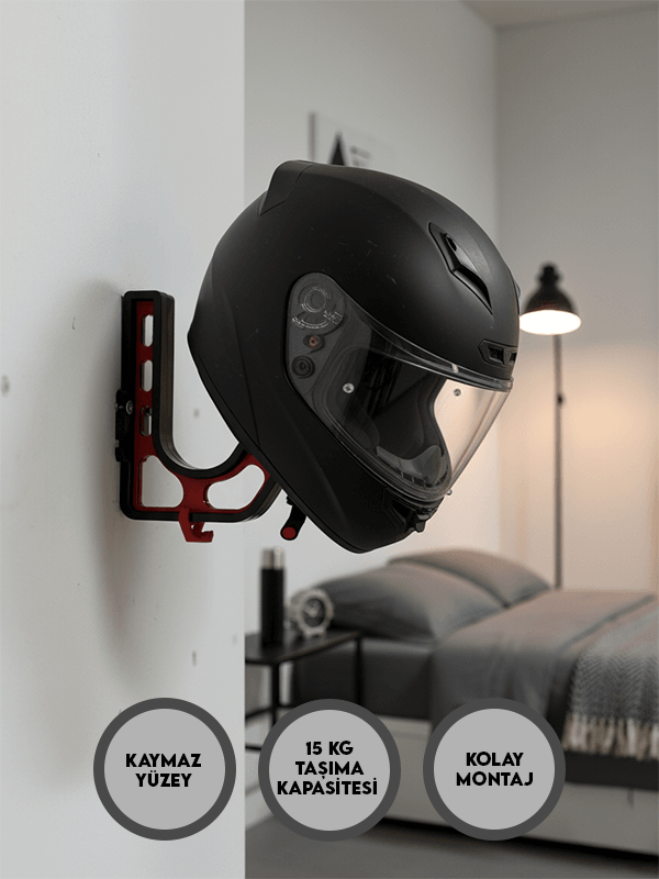 Kask & Mont Tutucu | Motosiklet, Scooter, Bisiklet Teçhizat Askılığı