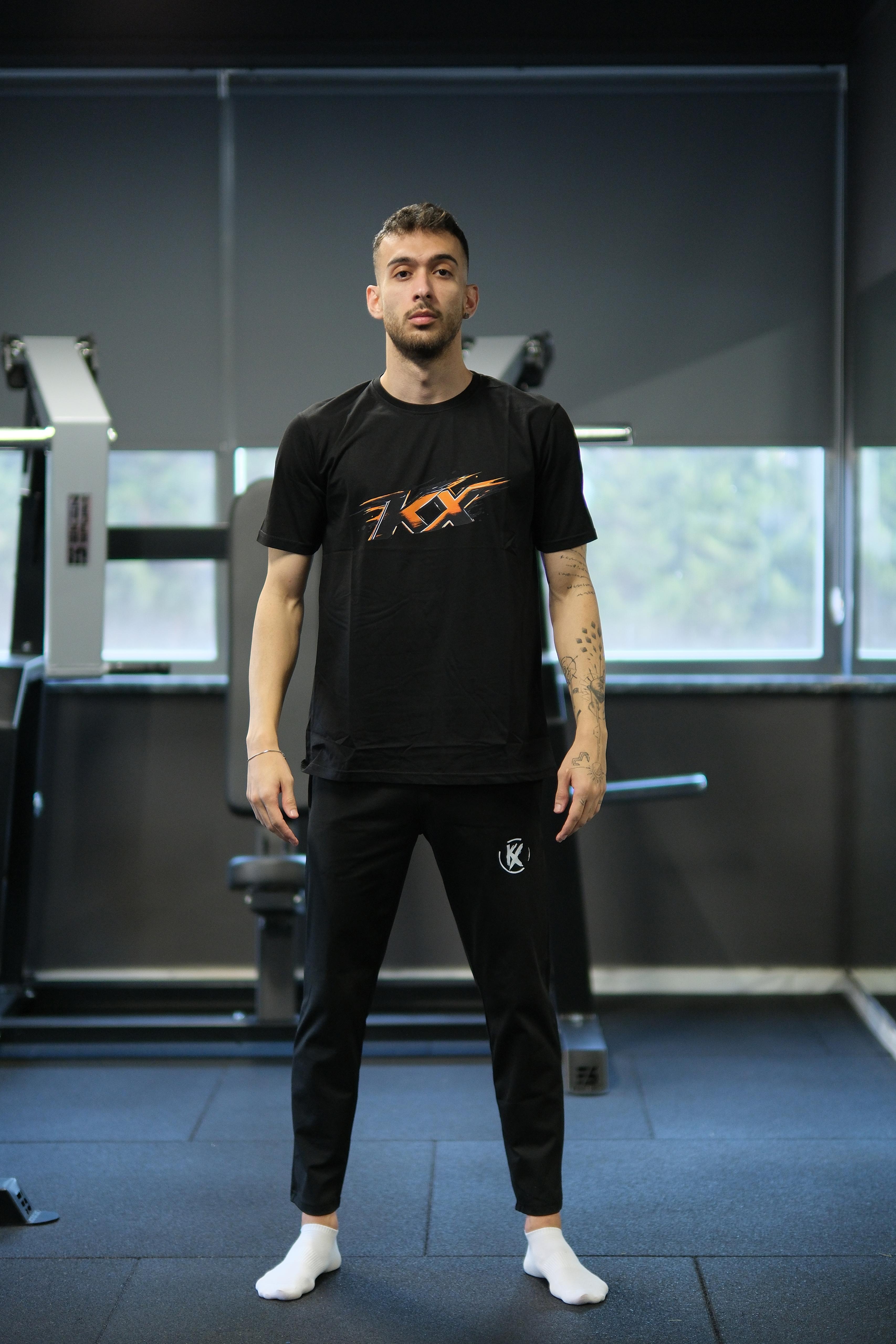 KX Logolu Spor Tişört