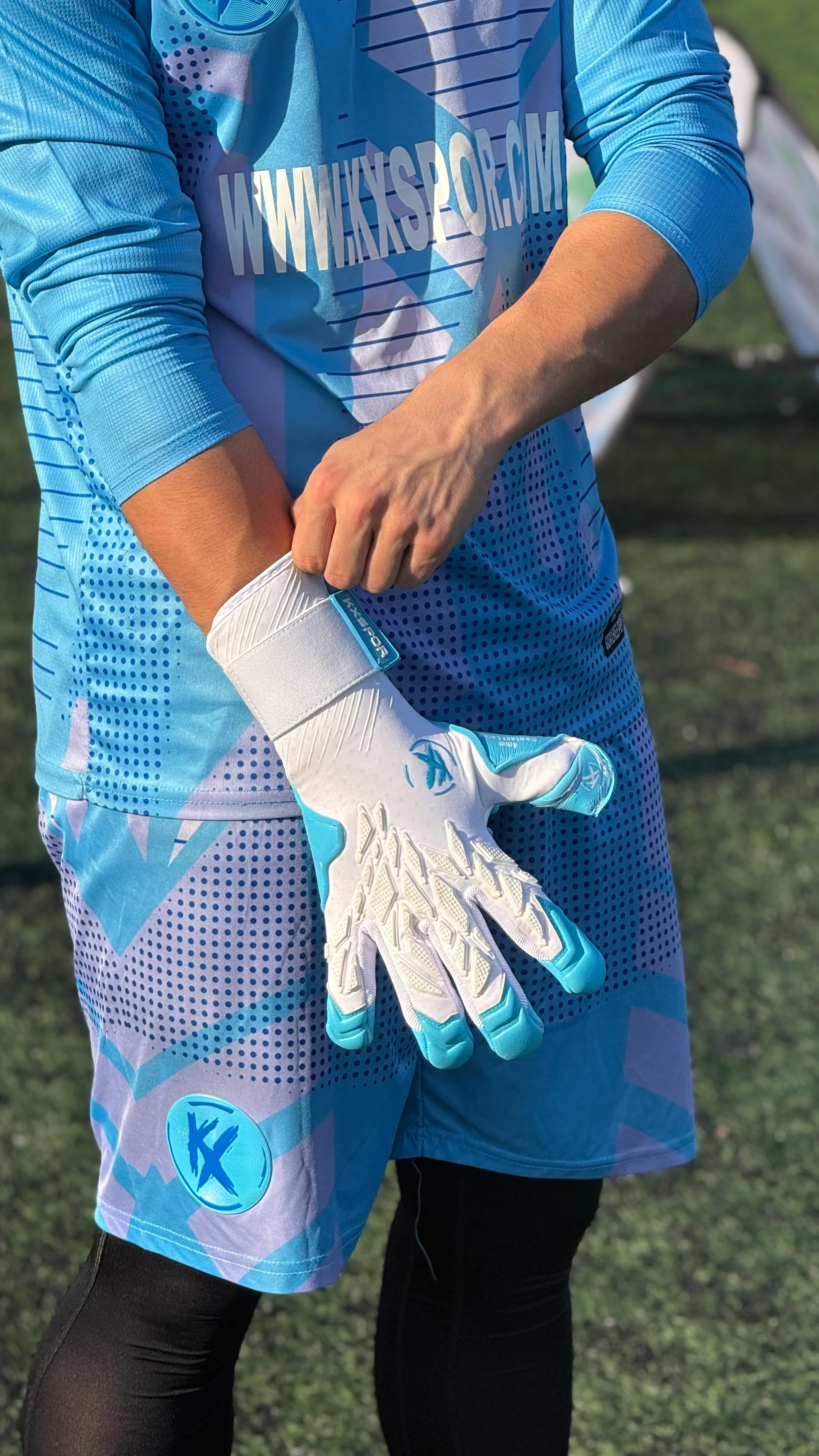 Yeni Kx ‘CRAZY -AQUA’ Profesyonel Kaleci Eldiveni