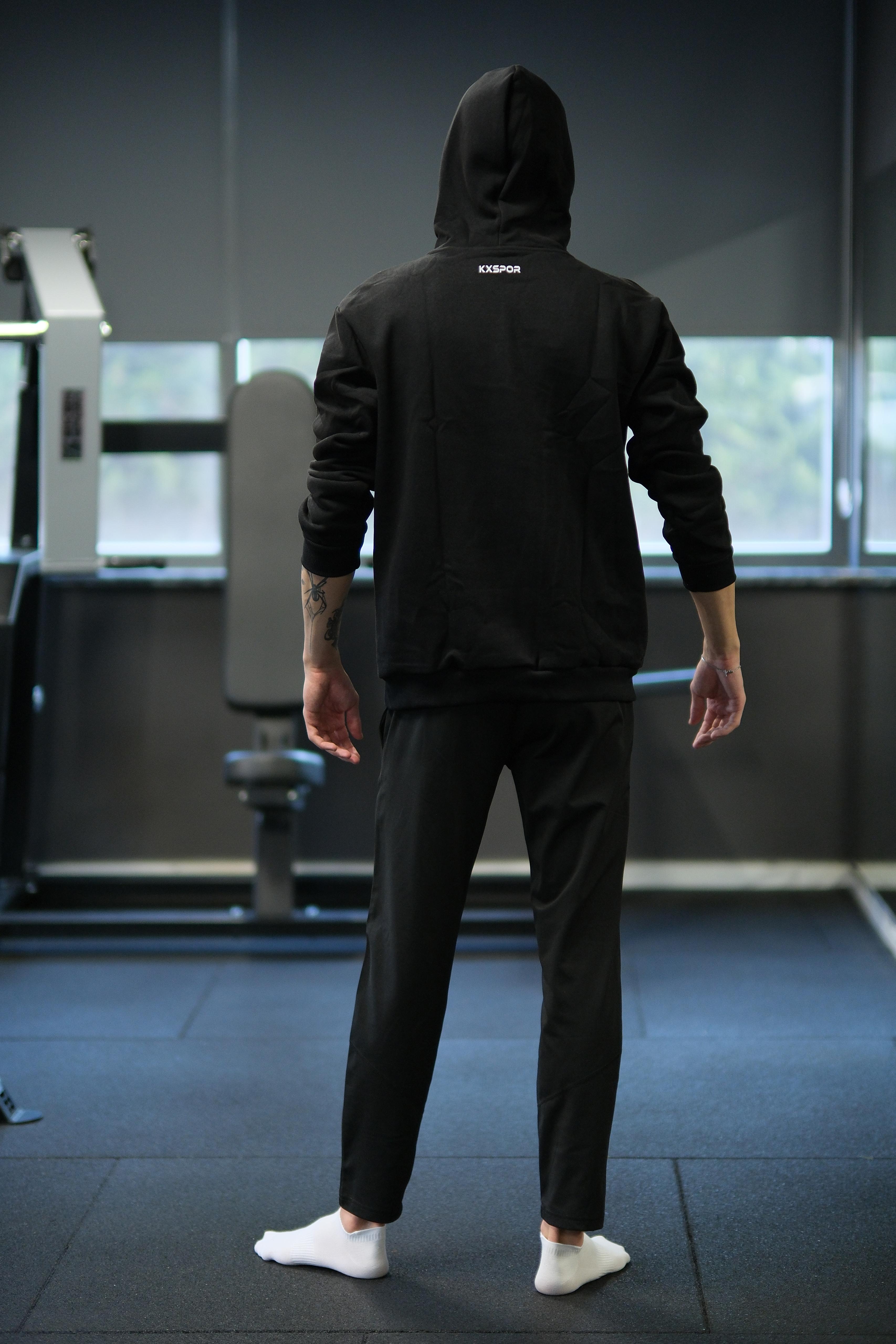 KX Logolu, Kapüşonlu Sweatshirt 