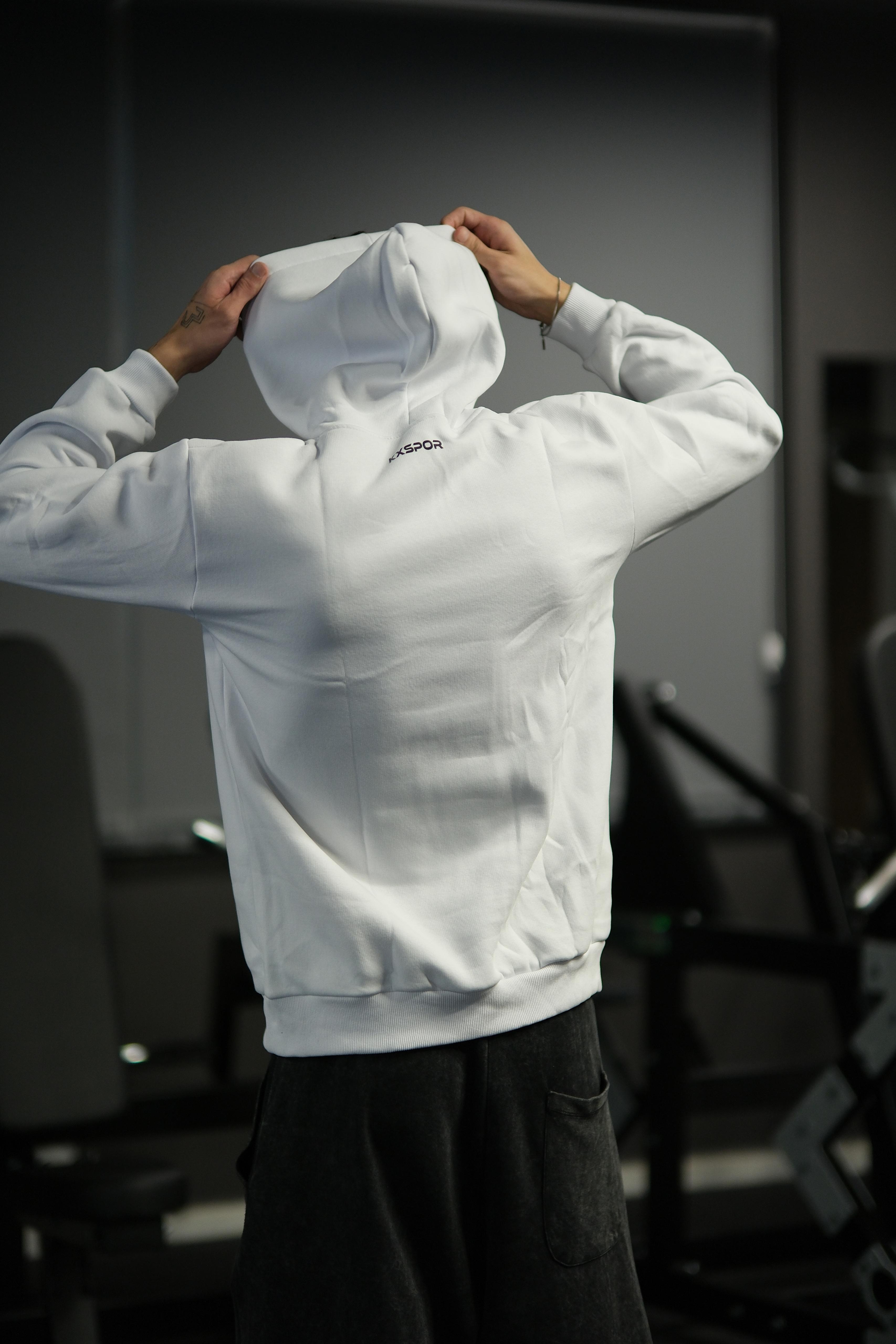 KX Logolu, Kapüşonlu Sweatshirt 