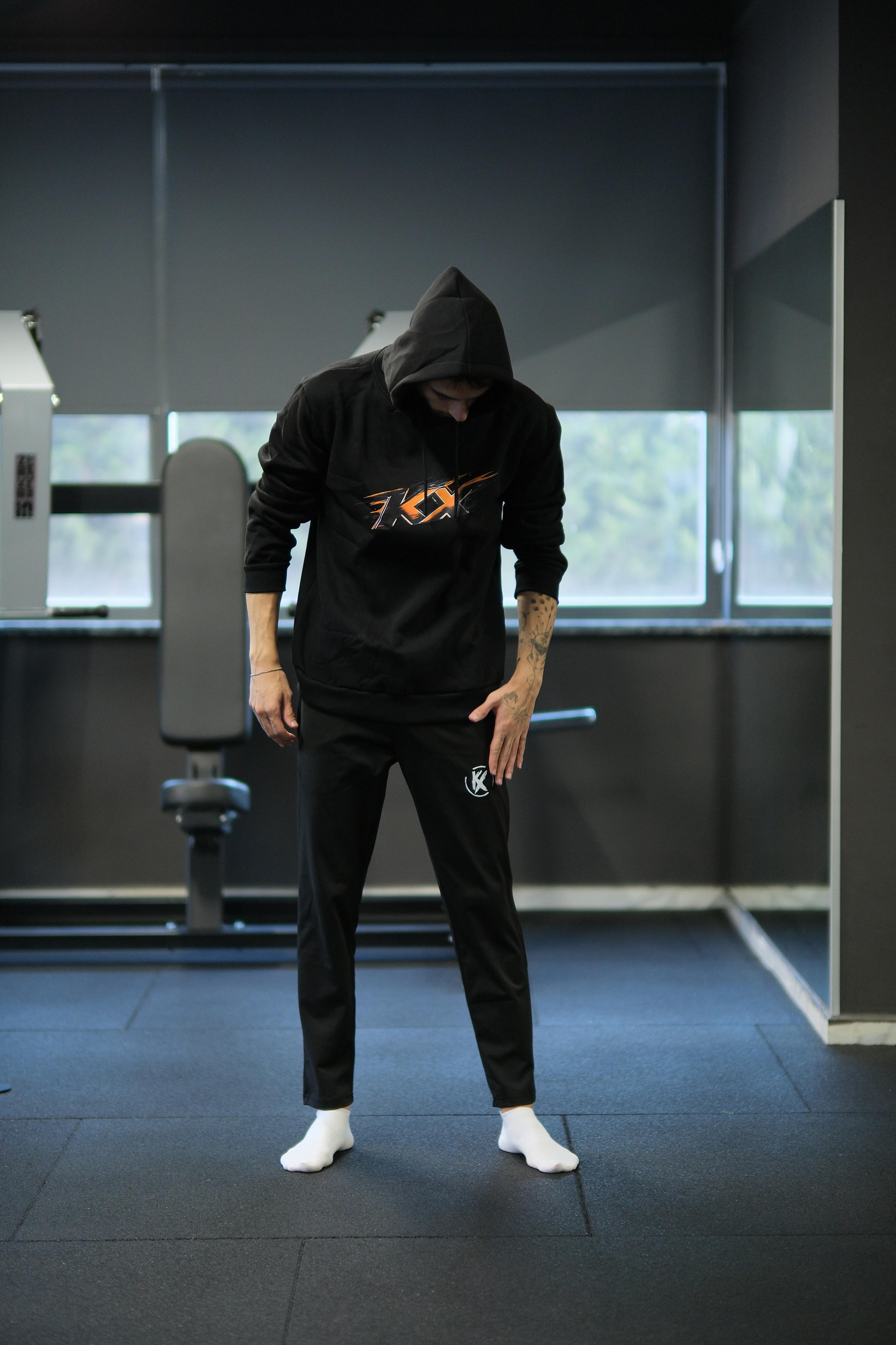 KX Logolu, Kapüşonlu Sweatshirt 