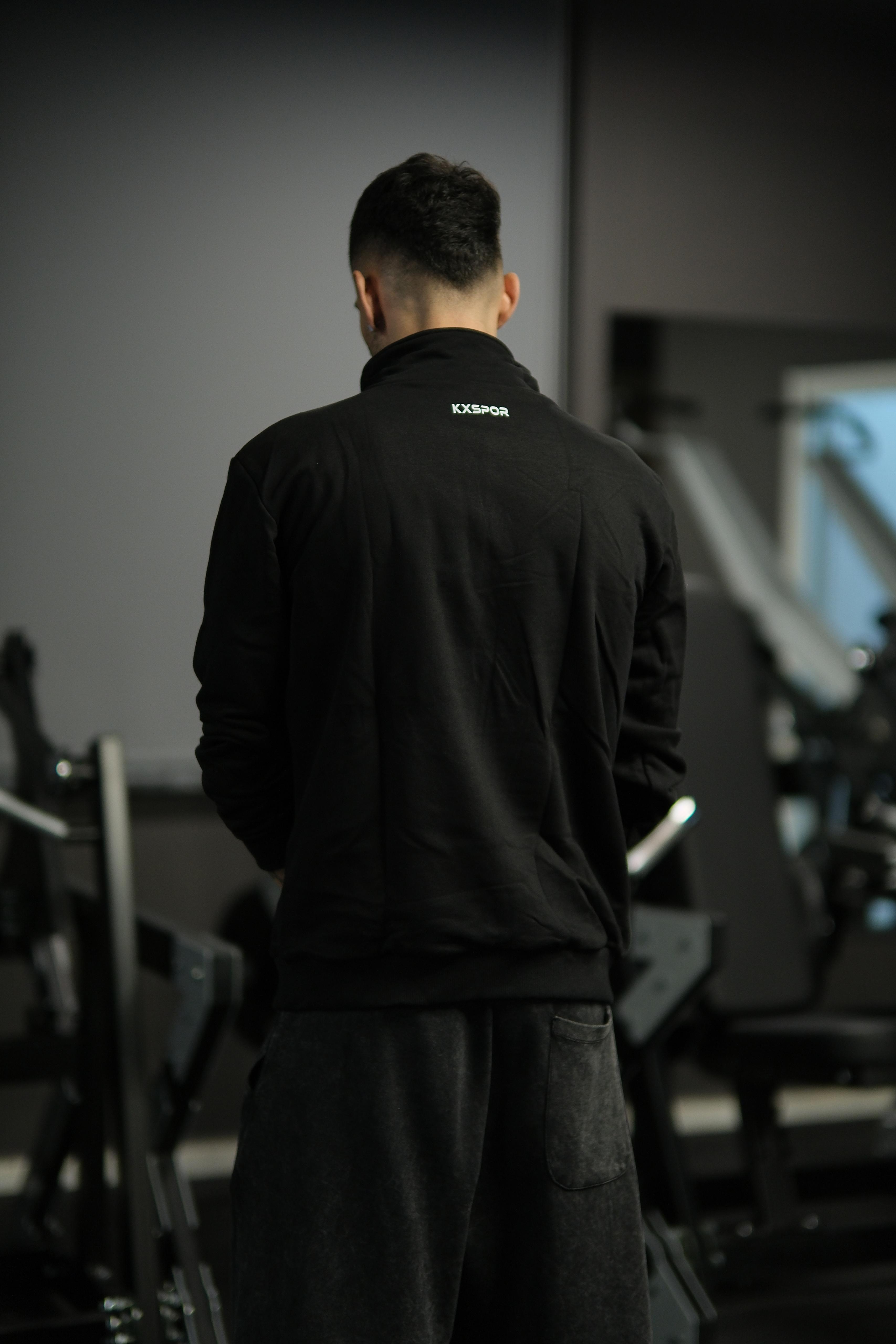 KX Logolu, Yarım Fermuarlı Sweatshirt 