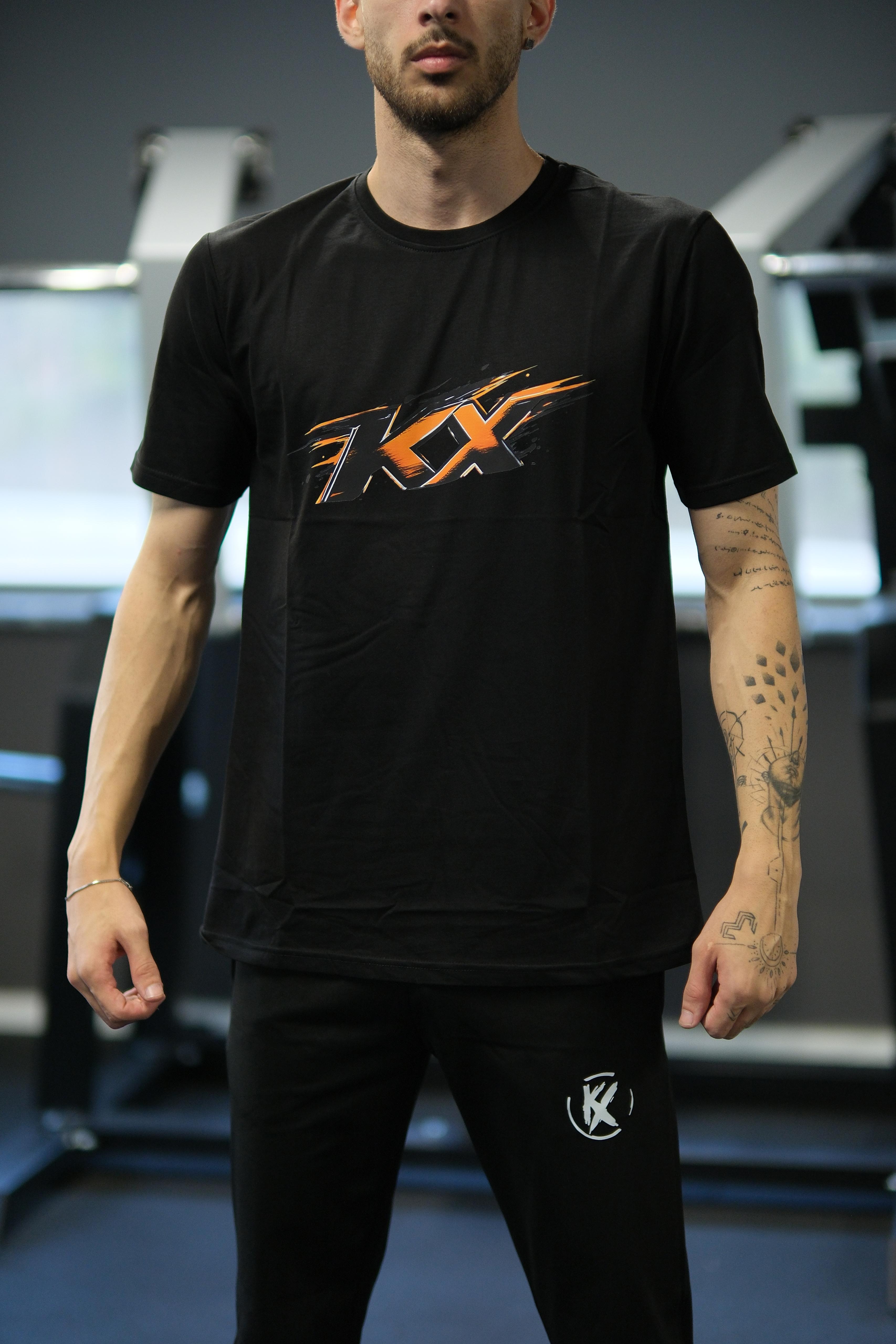 KX Logolu Spor Tişört
