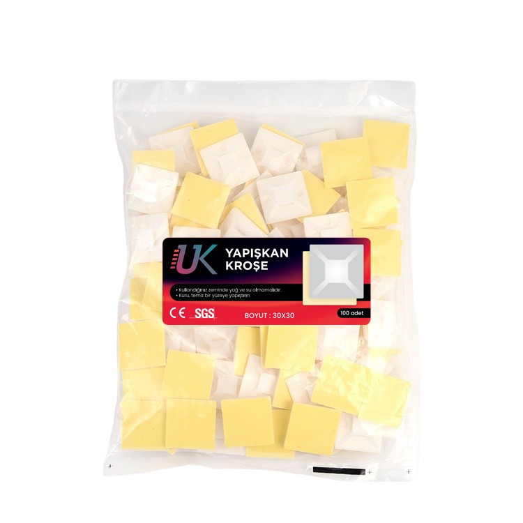 UK Yapışkan Kroşe 30x30 100 Adet