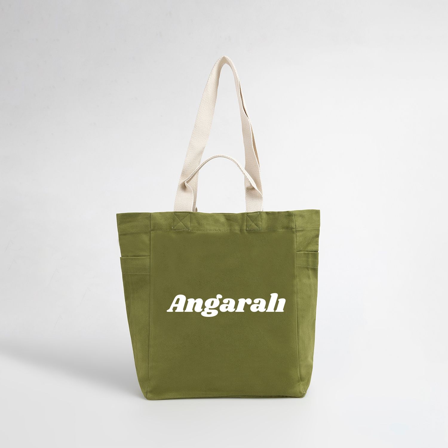 Angaralı Kanvas Çanta