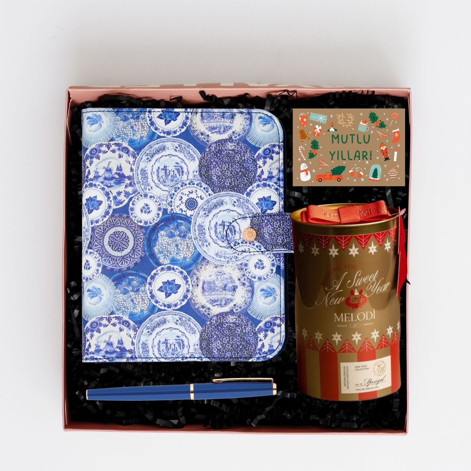 2026 Ajanda Seti Yılbaşı Hediye Kutusu - BLEU BLANC
