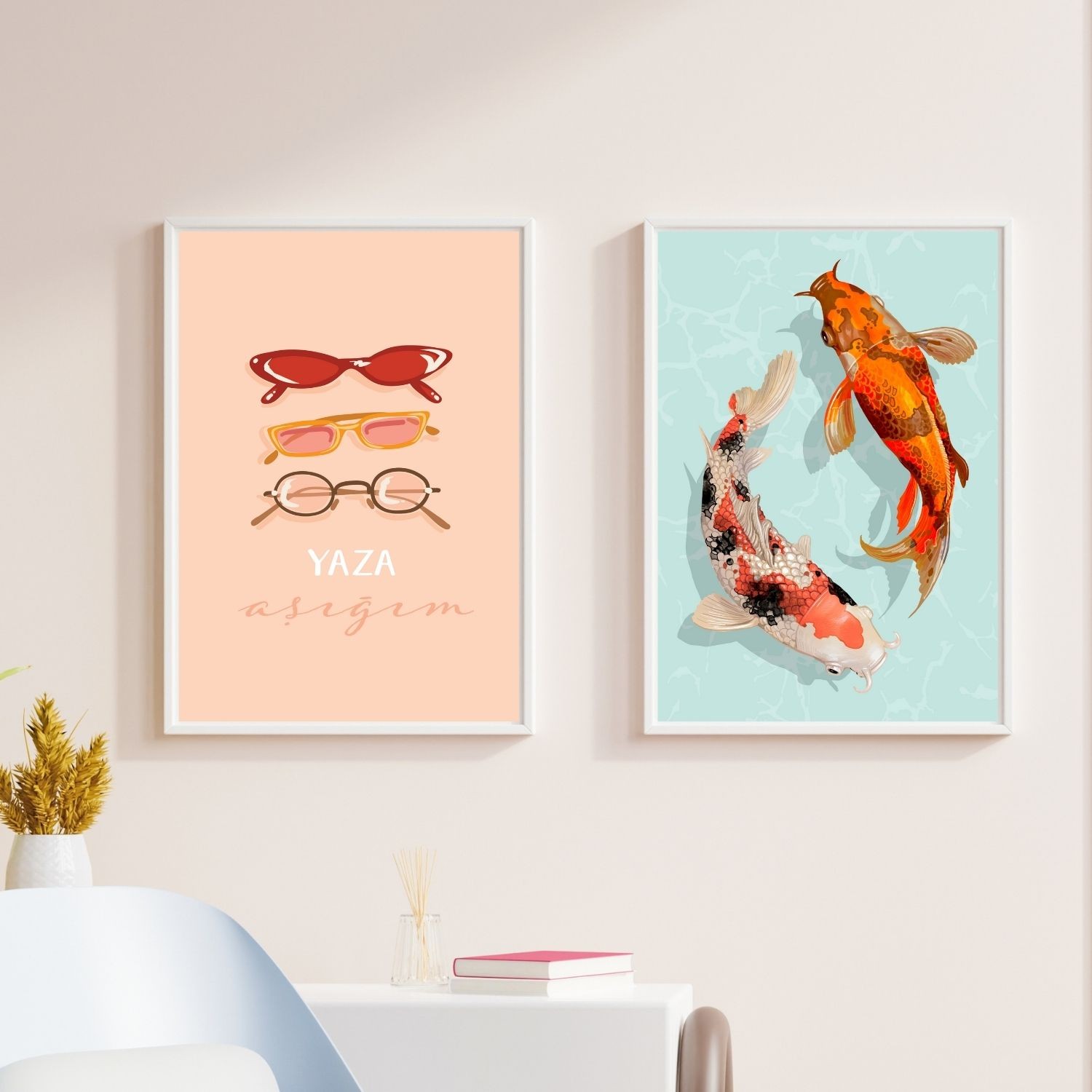 Yaza Aşığım 2'li Poster Seti