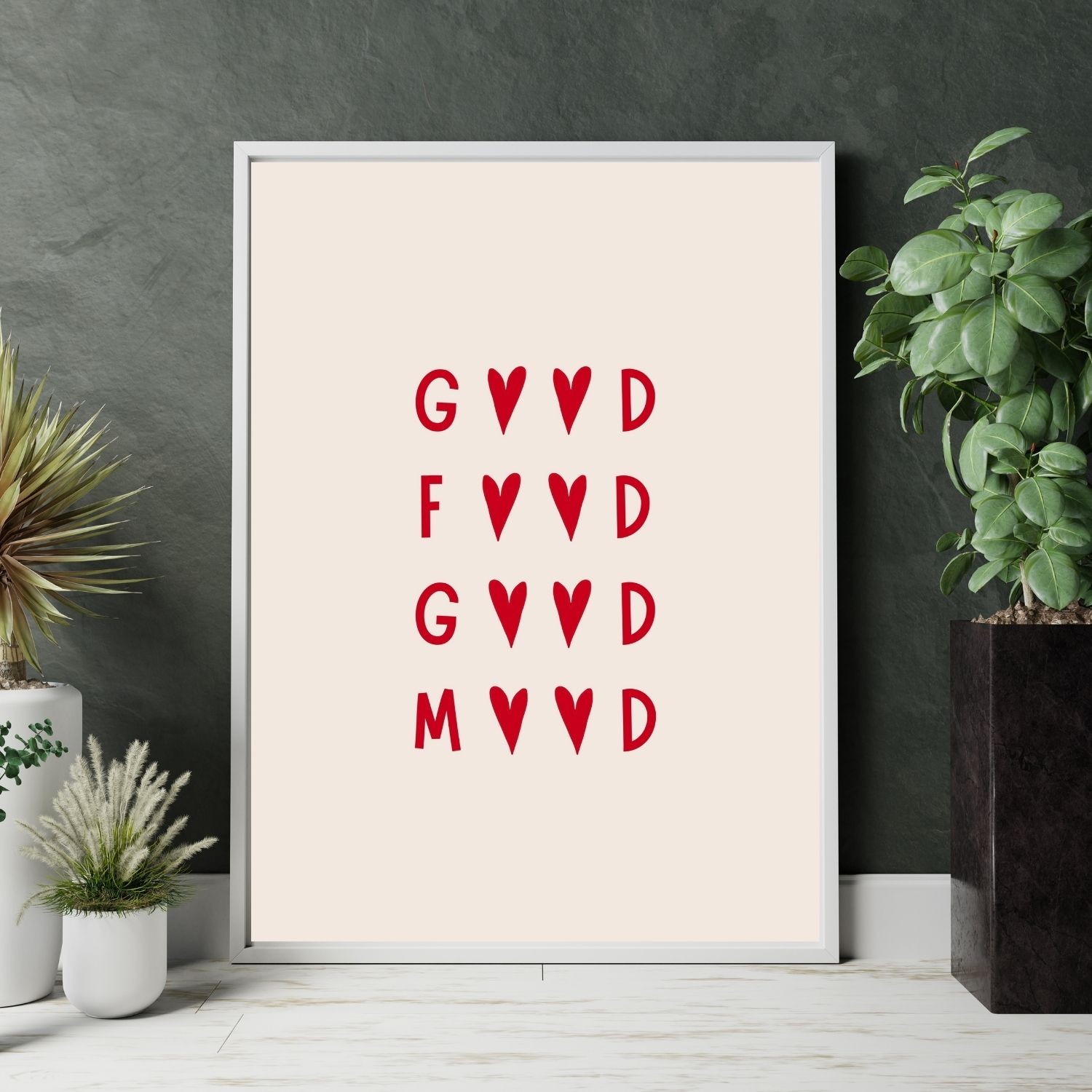 Good Food Good Mood Poster