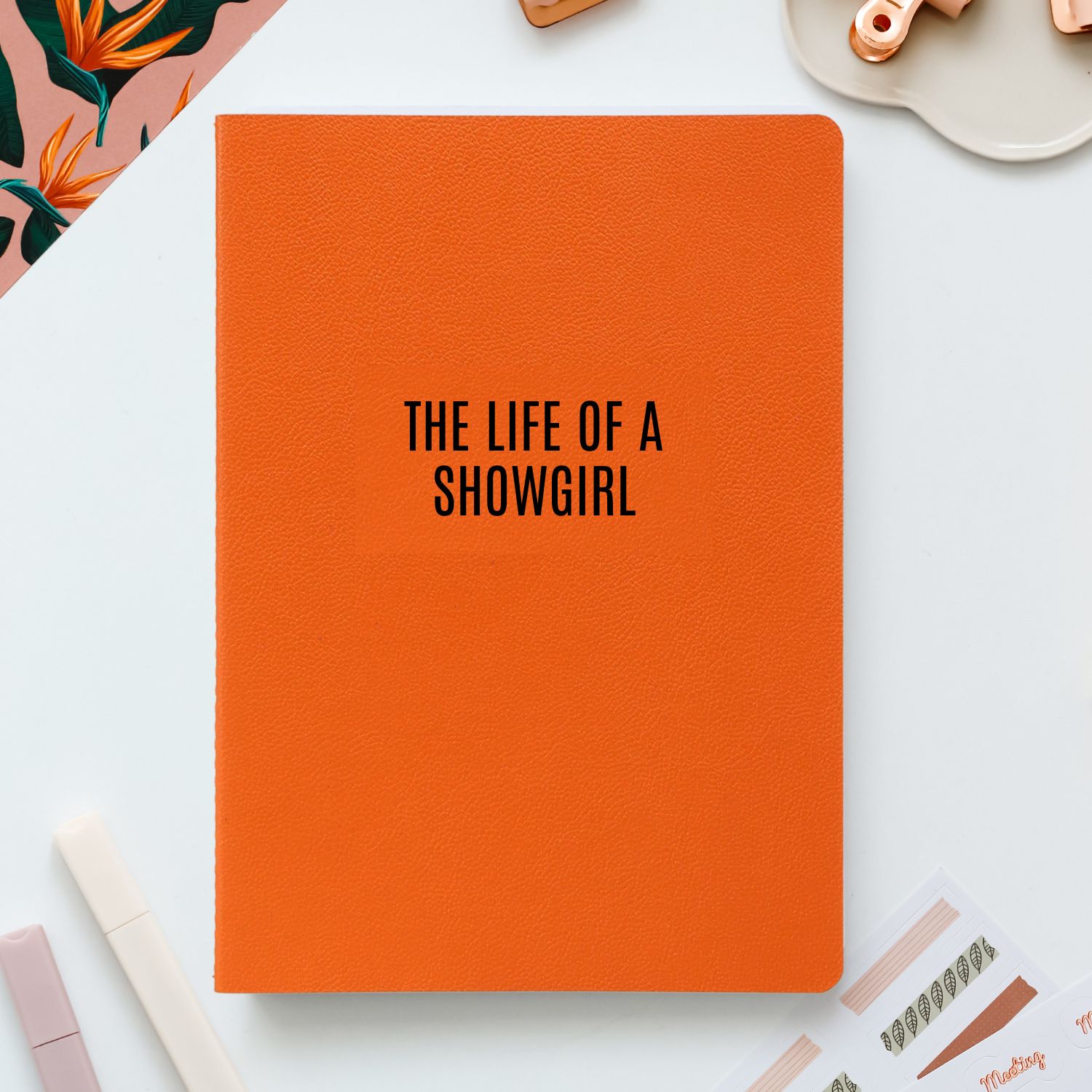 The Life of a Showgirl Çizgili Defter - SİYAH