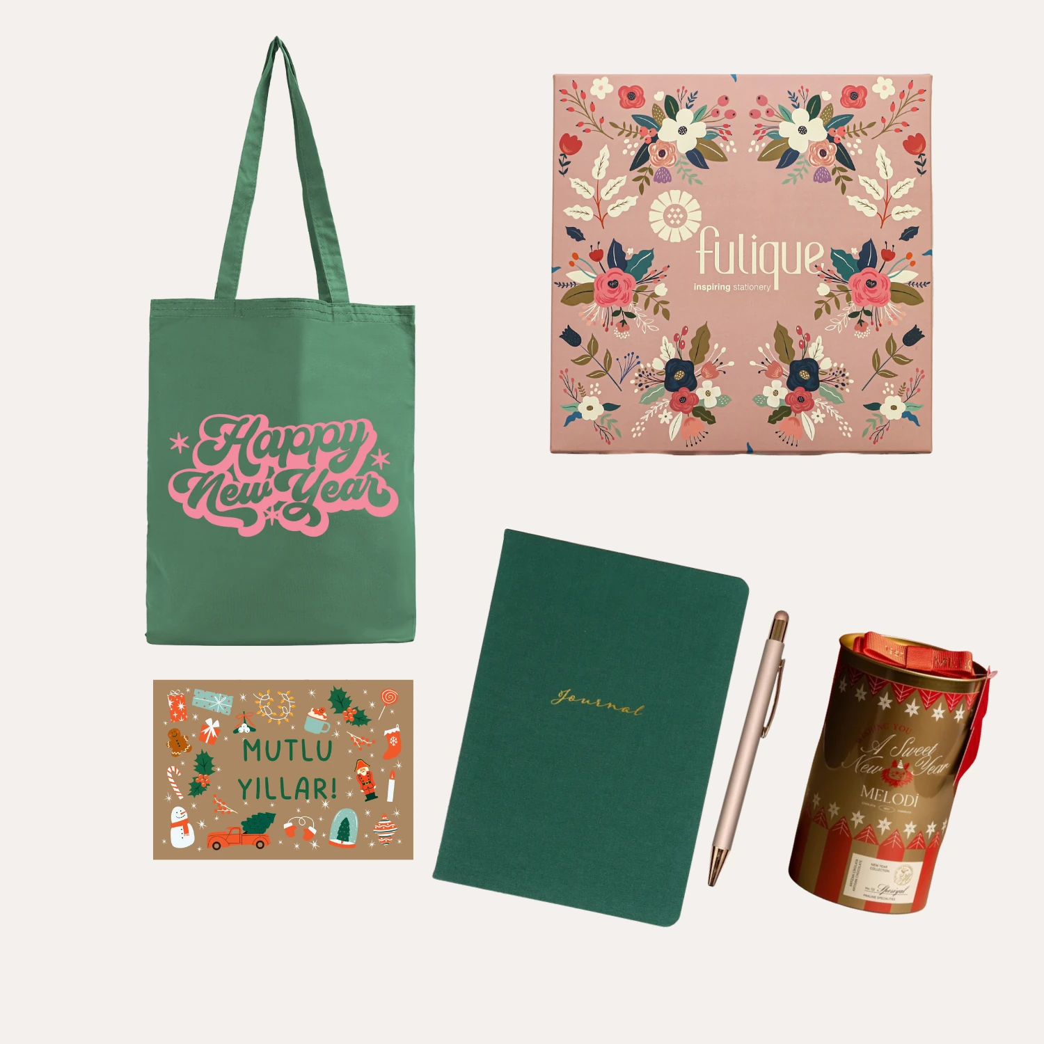 2026 Yılbaşı ve Yeni yıl Hediye Kutusu - YEŞİL