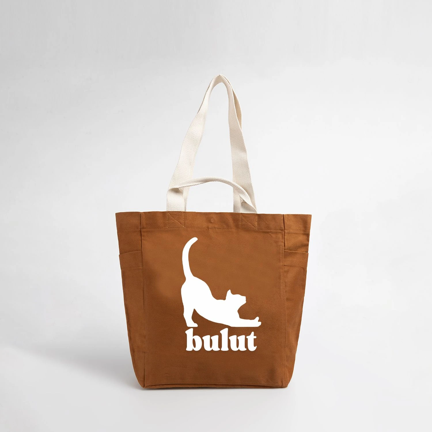 Kedimin Adına Özel Baskılı Kanvas Çanta