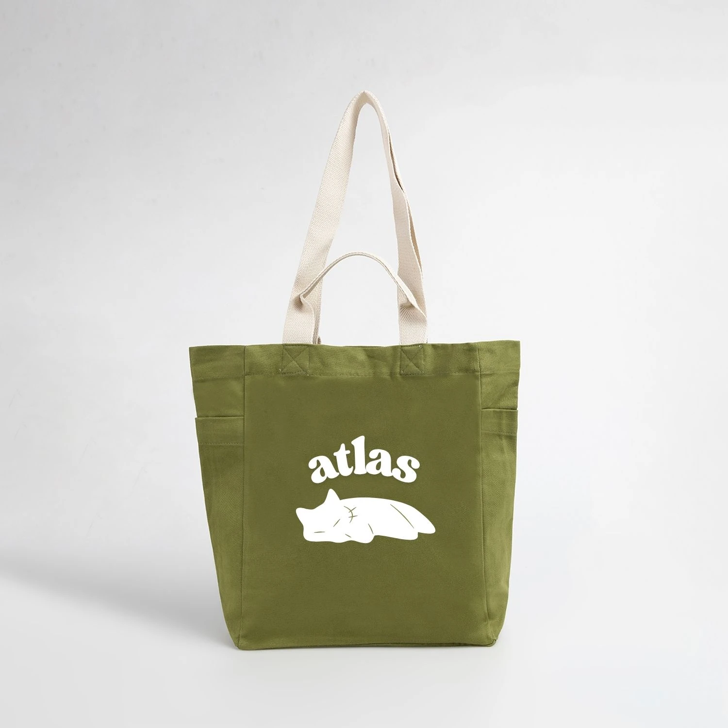 Kedimin Adına Özel Baskılı Kanvas Çanta