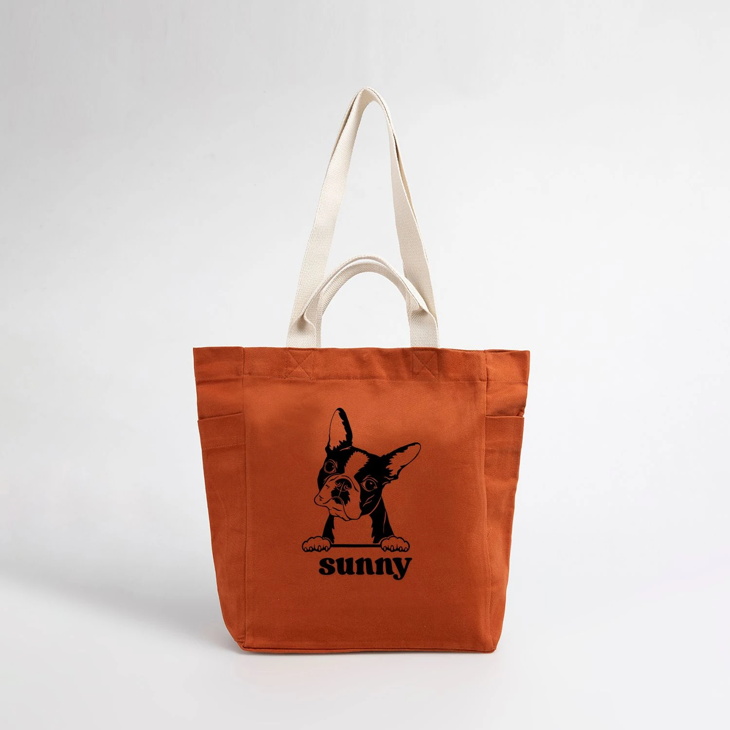 Köpeğimin Adına Özel Baskılı Kanvas Çanta