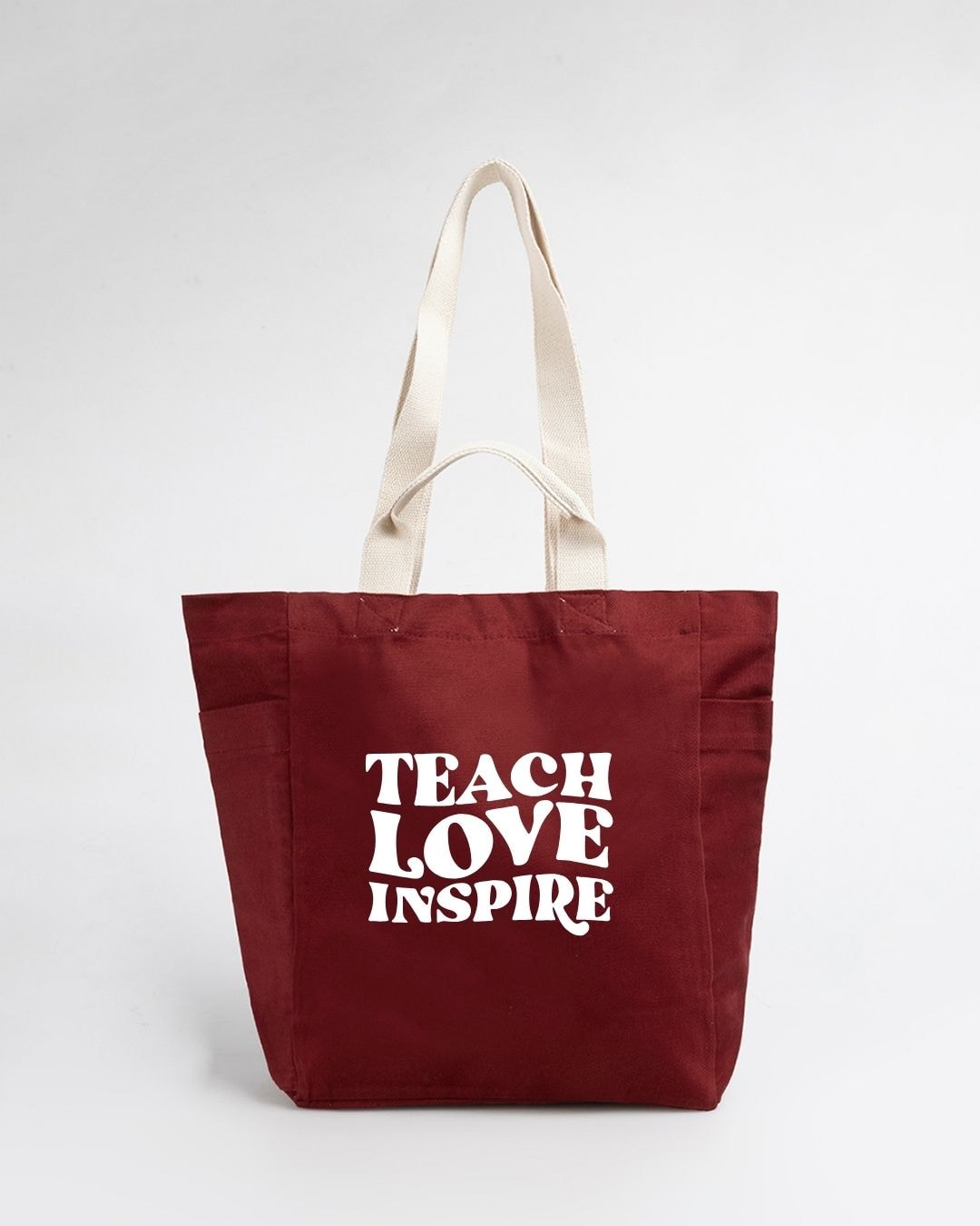 Teach Love Inspire Öğretmenlere Özel Bez Çanta